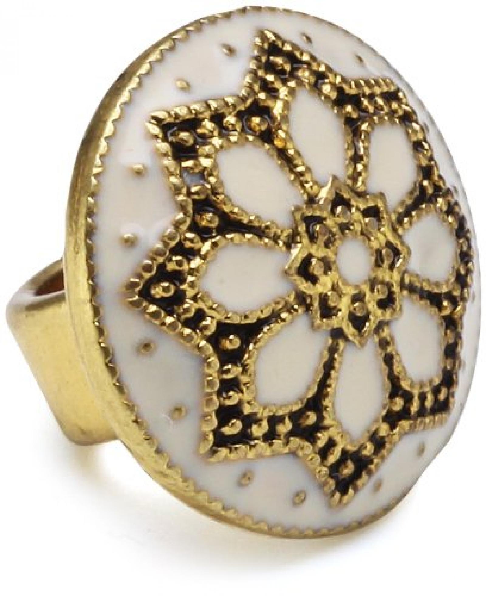 Pilgrim Damen-Anh&auml;nger charming vergoldet weiss 42114-2003 