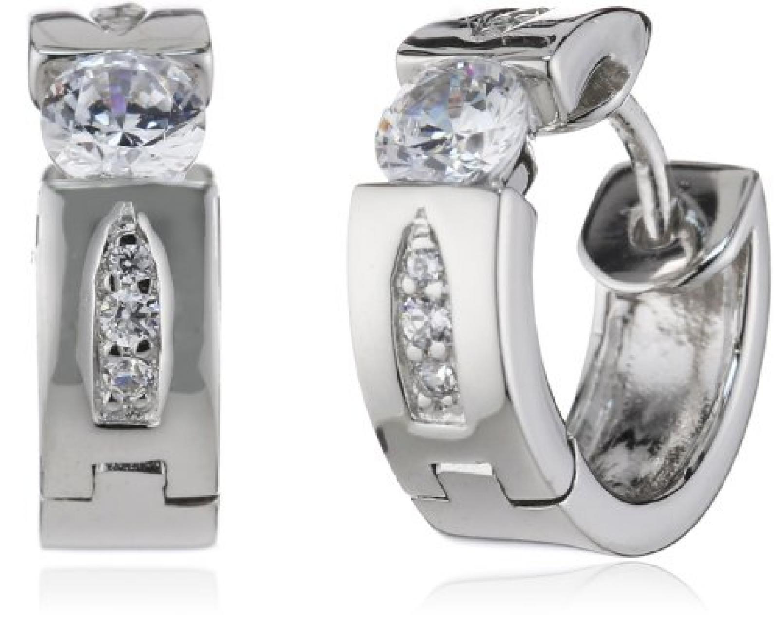 s.Oliver Damen-Ohrstecker 925 Sterling Silber 14 mm weiß 440462 s.Oliver Damen-Ohrstecker 925 Sterling Silber 14 mm weiß 440462