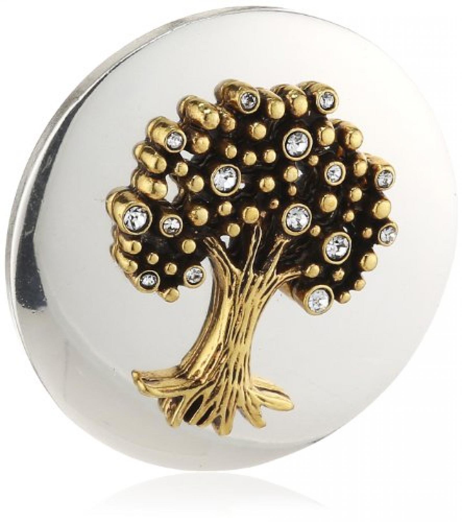 Pilgrim Jewelry Damen-Anh&auml;nger Messing Pilgrim Damen-Anh&auml;nger aus der Serie Coin versilbert 3.0 cm 441336008 