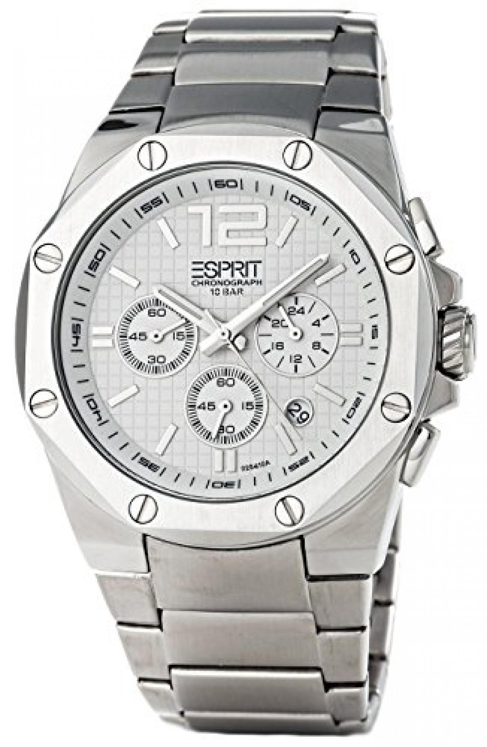 Esprit Herrenuhr octo chrono silver black A.ES102541006 Esprit Herrenuhr octo chrono silver black A.ES102541006