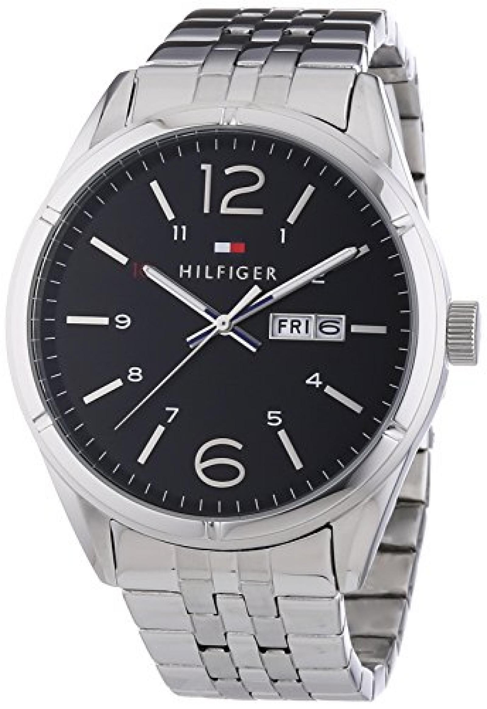 Tommy Hilfiger Watches Herren-Armbanduhr XL CHARLIE Analog Quarz Edelstahl 1791071 