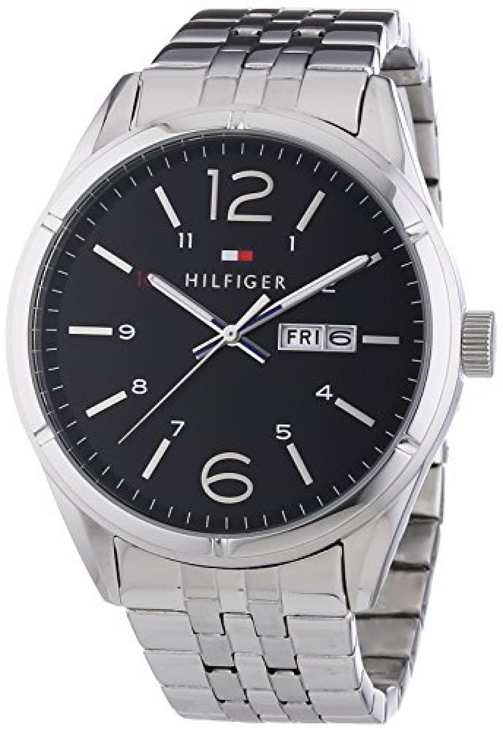 Tommy Hilfiger Watches Herren-Armbanduhr XL CHARLIE Analog Quarz Edelstahl 1791071 Tommy Hilfiger Watches Herren-Armbanduhr XL CHARLIE Analog Quarz Edelstahl 1791071