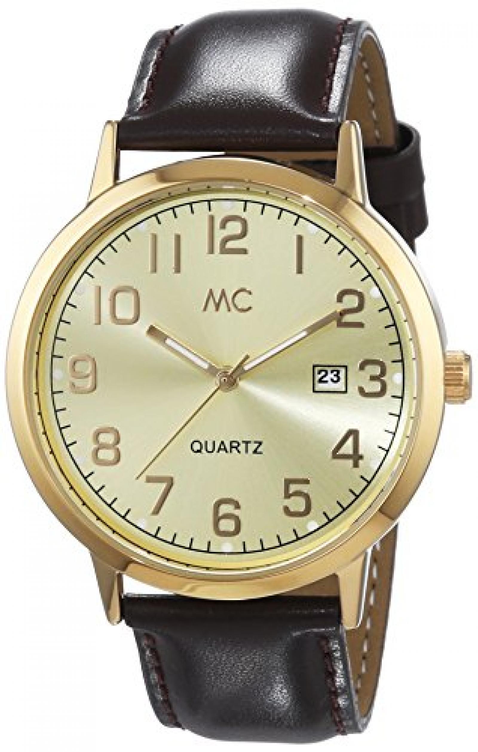 MC Timetrend Herren-Armbanduhr XL Analog Quarz Leder 27463 MC Timetrend Herren-Armbanduhr XL Analog Quarz Leder 27463