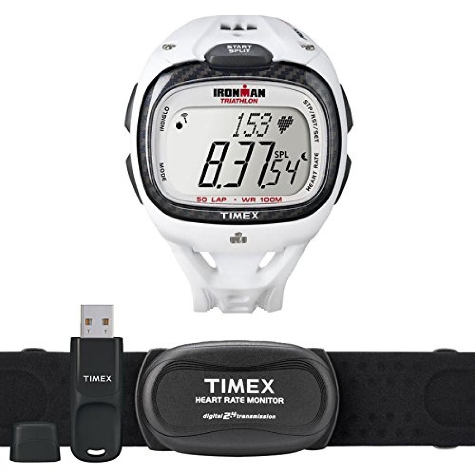 Timex Sport Unisex-Armbanduhr Herzfreuquenzmesser Digital Kautschuk T5K490 