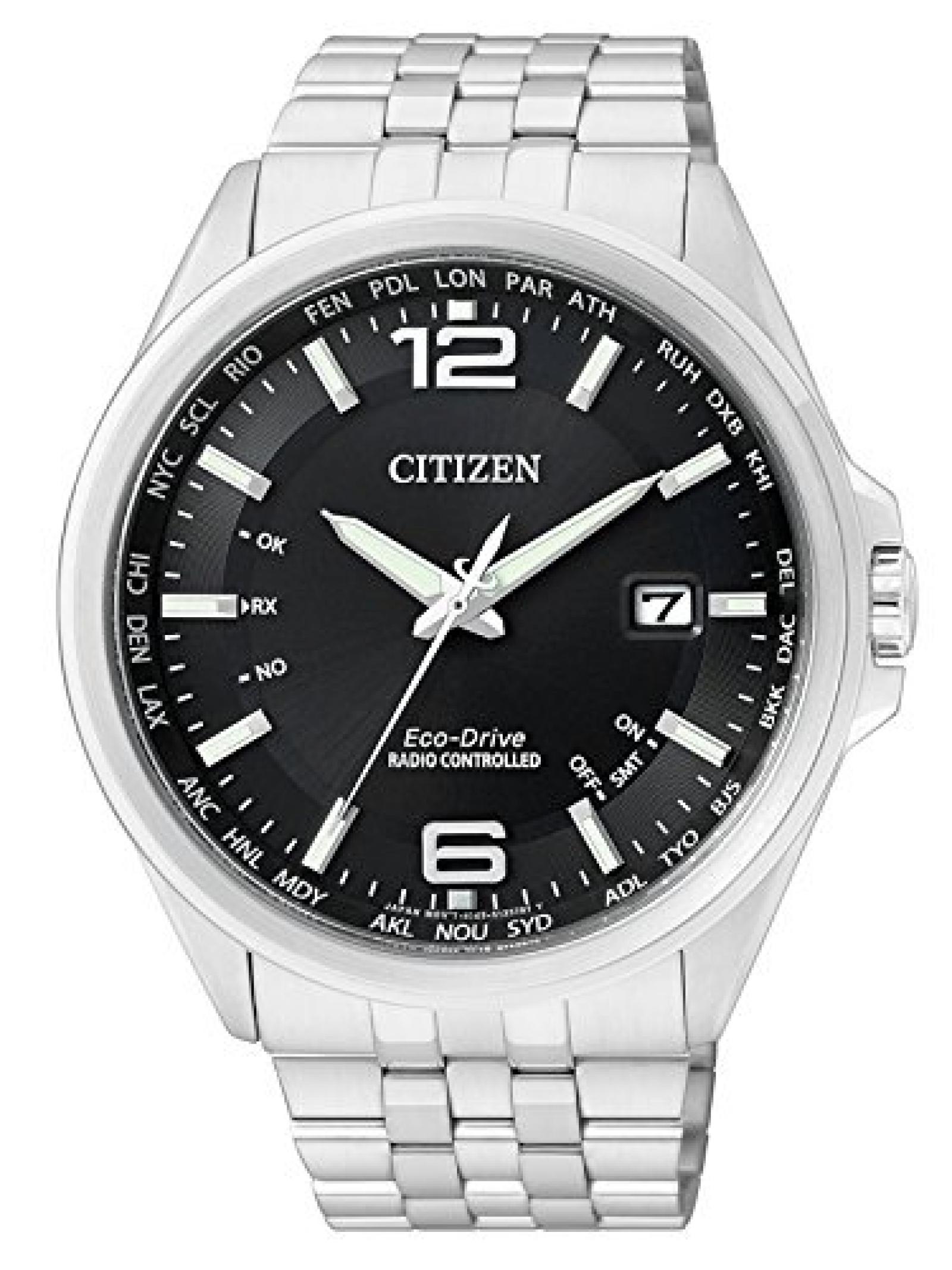 Citizen Herren-Armbanduhr XL Funkuhren Analog Quarz Edelstahl CB0010-88E Citizen Herren-Armbanduhr XL Funkuhren Analog Quarz Edelstahl CB0010-88E