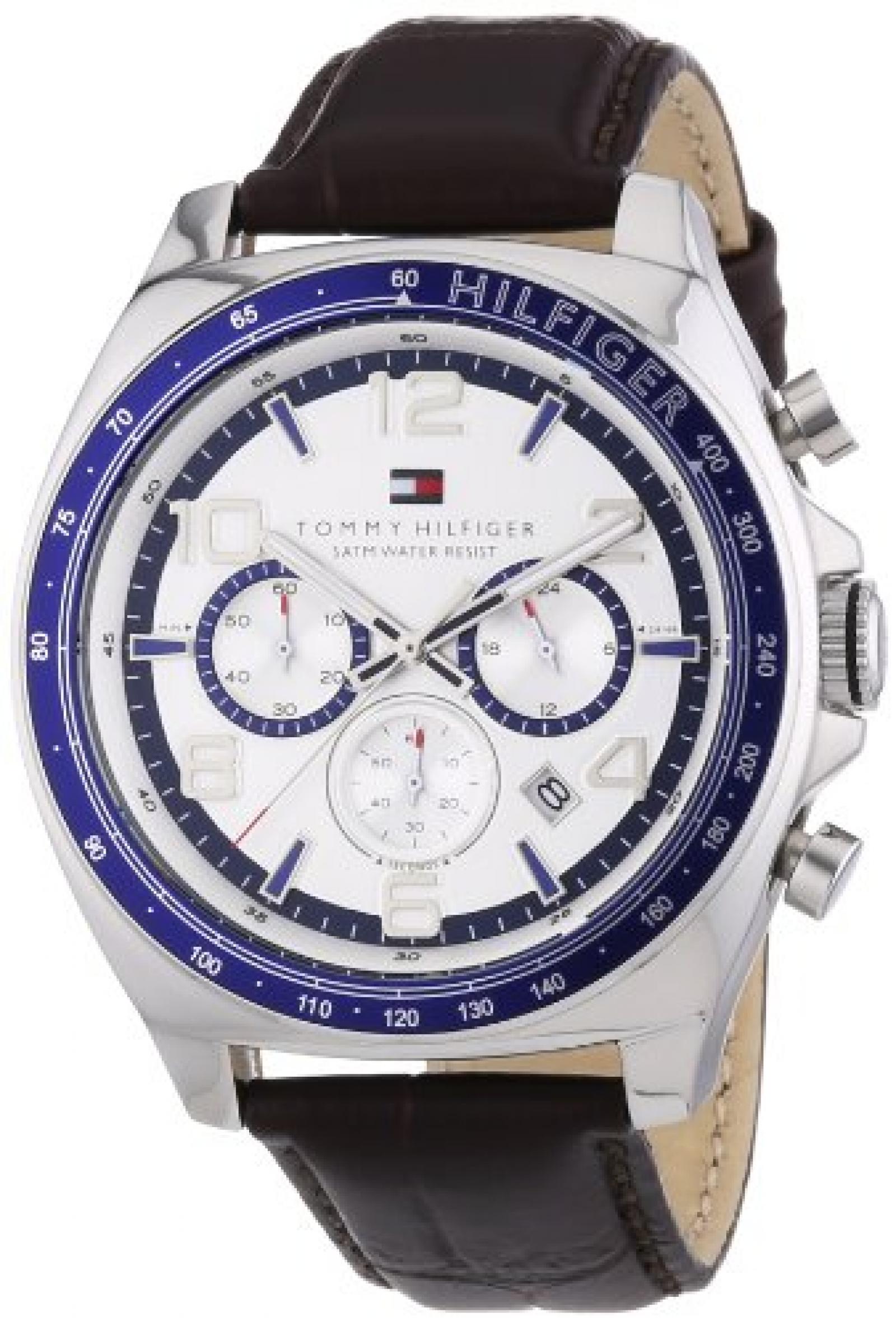 Tommy Hilfiger Herren-Armbanduhr City Classic XL Analog Quarz Leder 1790937 Tommy Hilfiger Herren-Armbanduhr City Classic XL Analog Quarz Leder 1790937