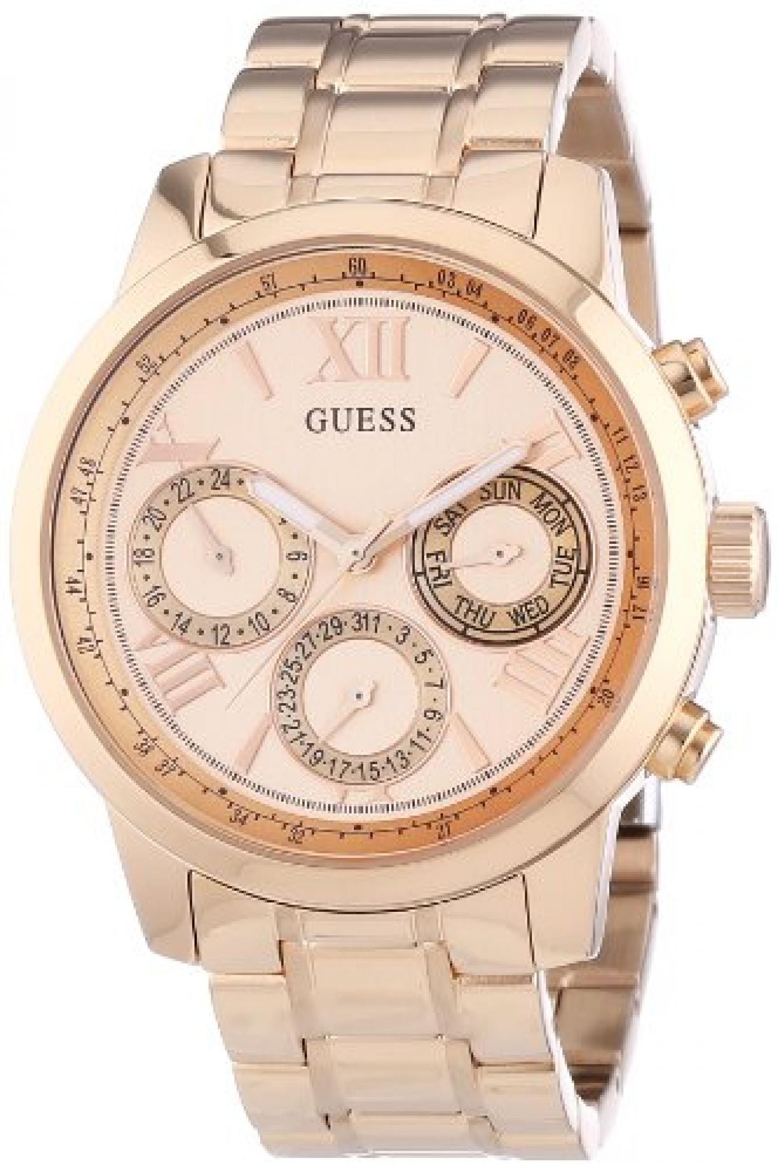 Guess Damen-Armbanduhr Chronograph Quarz Edelstahl W0330L2 