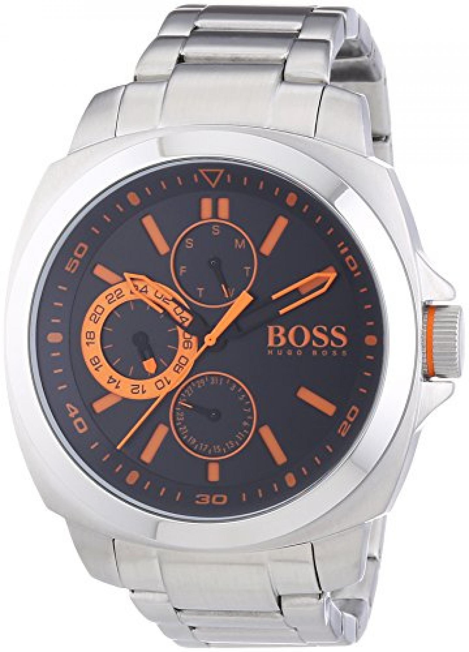 BOSS Orange Herren-Armbanduhr XL Brisbane Analog Quarz Edelstahl 1513117 BOSS Orange Herren-Armbanduhr XL Brisbane Analog Quarz Edelstahl 1513117