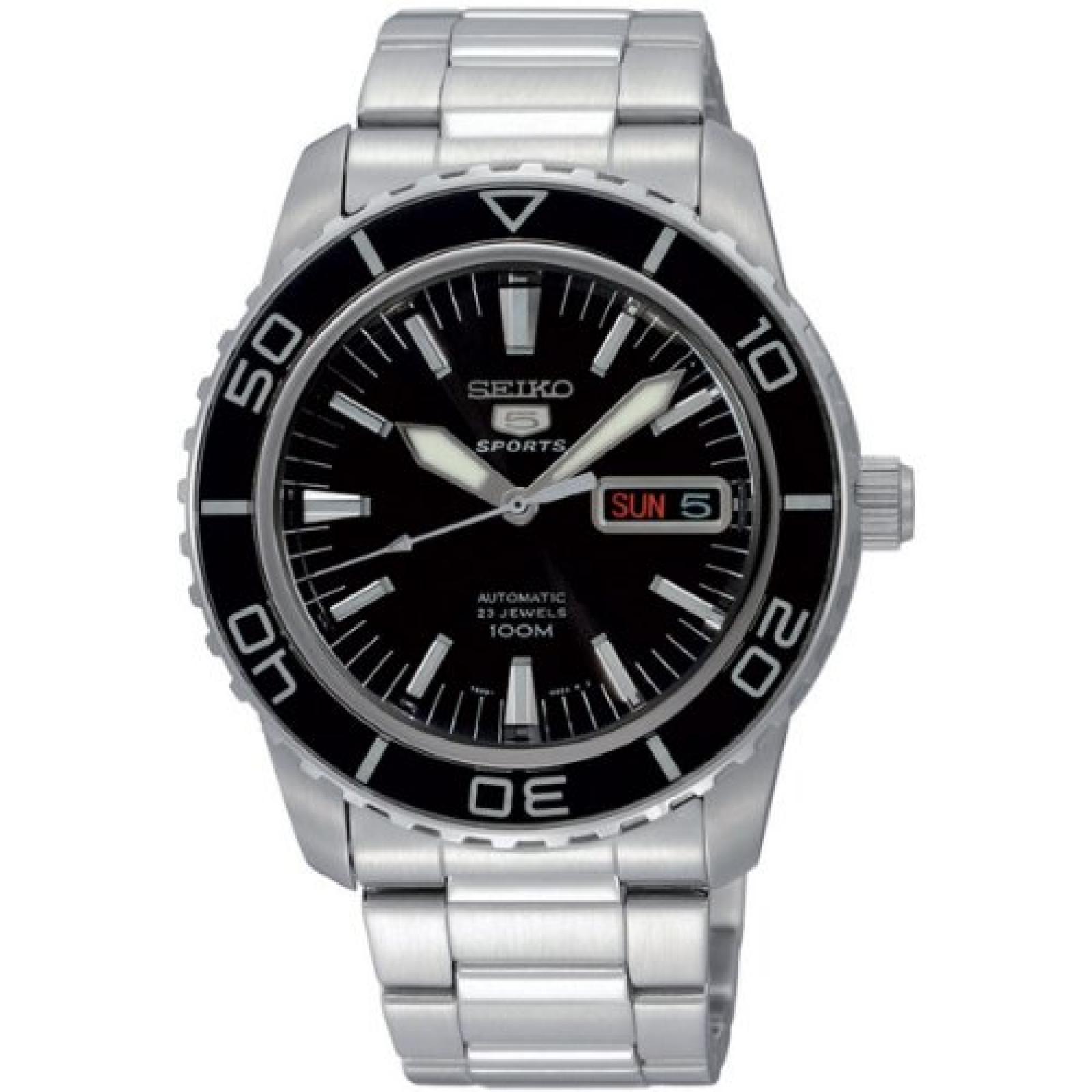 Seiko Herren-Armbanduhr XL Seiko 5 Sports Analog Automatik Edelstahl SNZH55K1 Seiko Herren-Armbanduhr XL Seiko 5 Sports Analog Automatik Edelstahl SNZH55K1