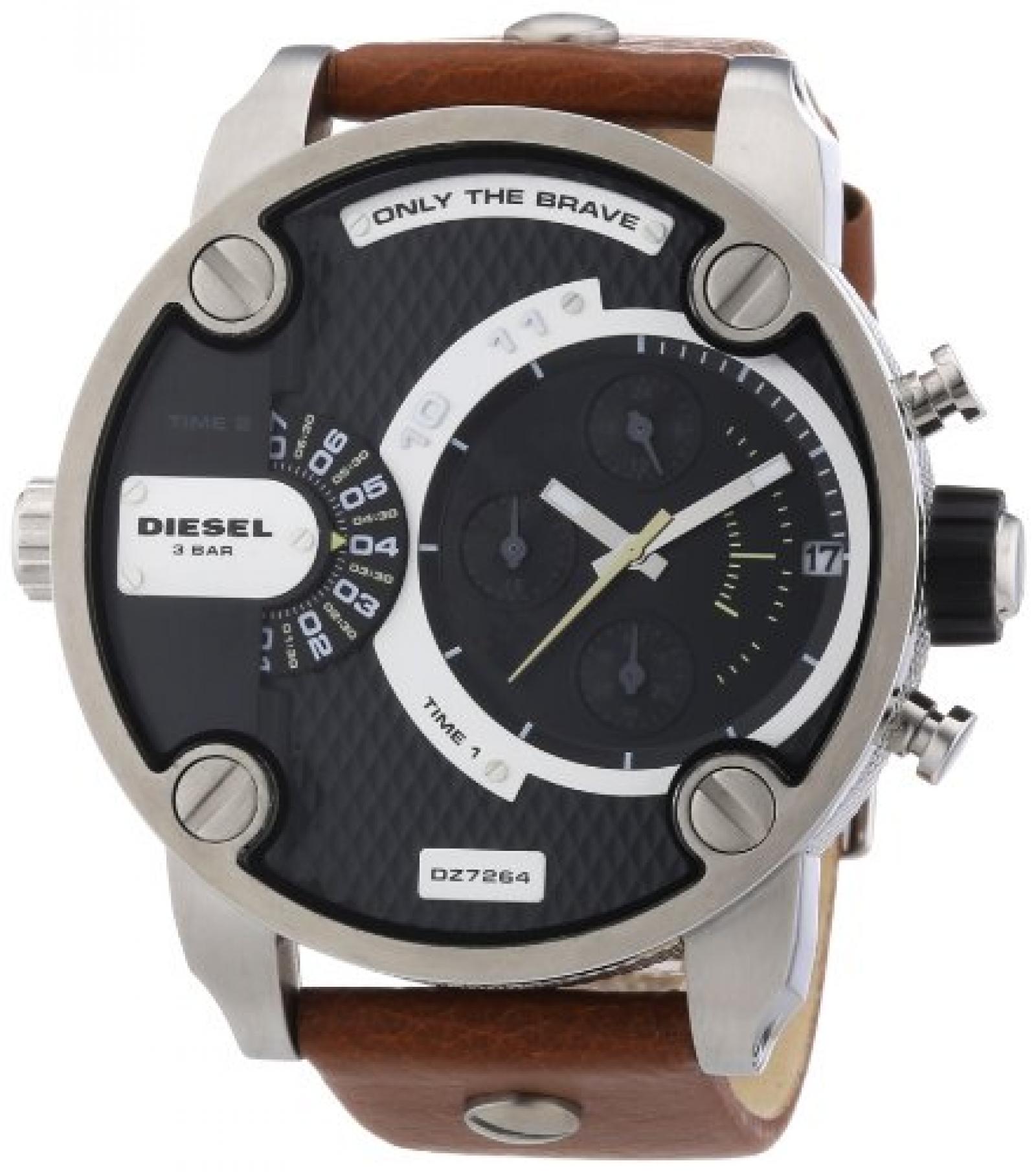 Diesel Herren-Armbanduhr XL SBA Chronograph Quarz Leder DZ7264 Diesel Herren-Armbanduhr XL SBA Chronograph Quarz Leder DZ7264