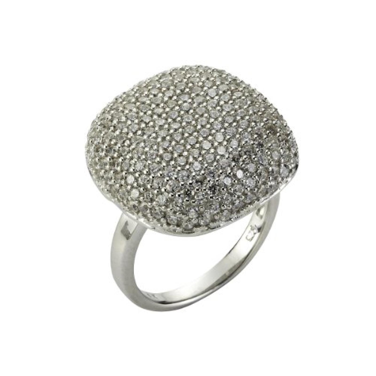 Celesta Damen-Ringe 925 Sterling Silber Gr. Zirkonia wei&szlig; Gr. 54 (17.2) 280270001 