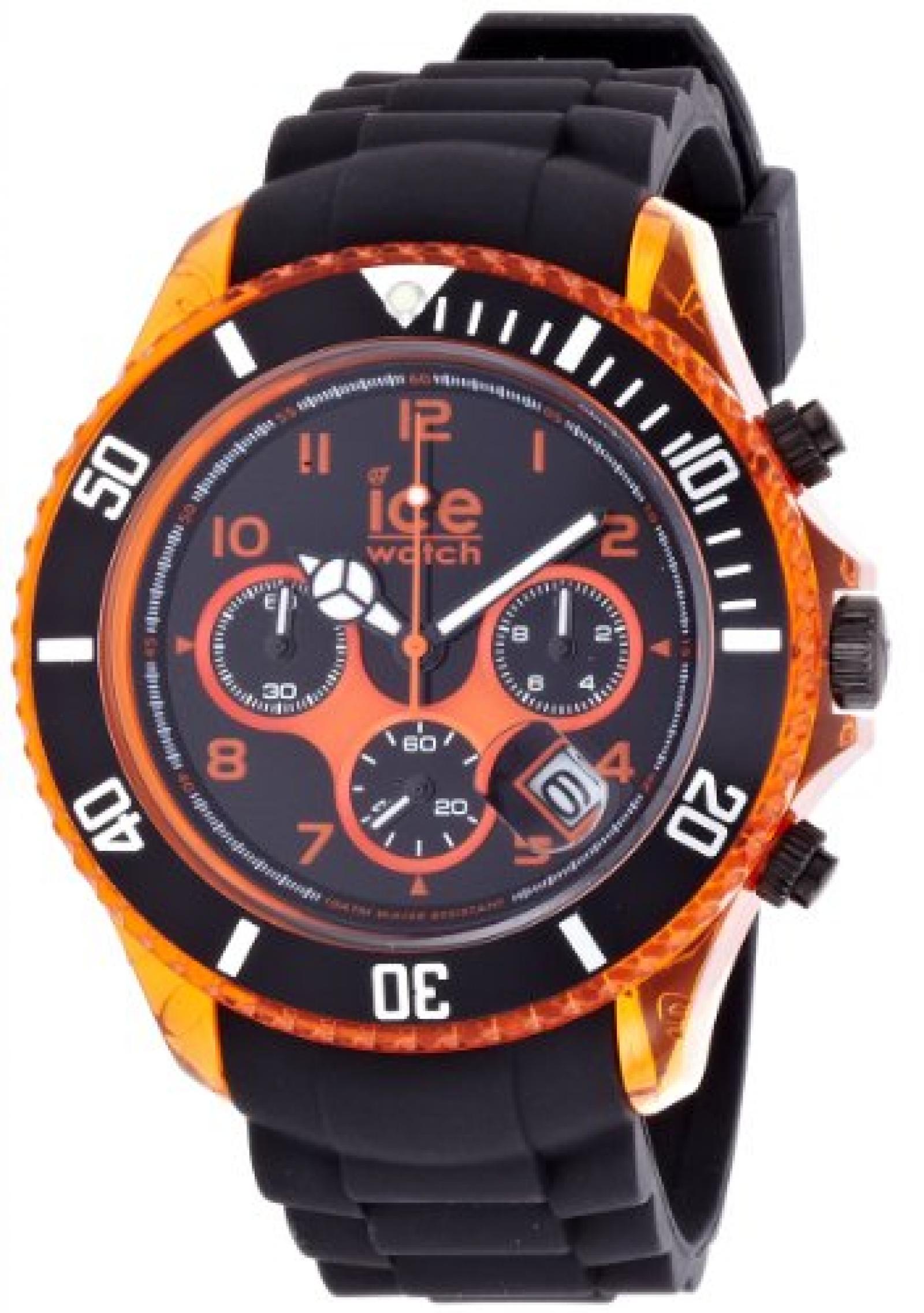 Ice-Watch Armbanduhr ice-Chrono Big Big Schwarz/Orange CH.KOE.BB.S.12 Ice-Watch Armbanduhr ice-Chrono Big Big Schwarz/Orange CH.KOE.BB.S.12