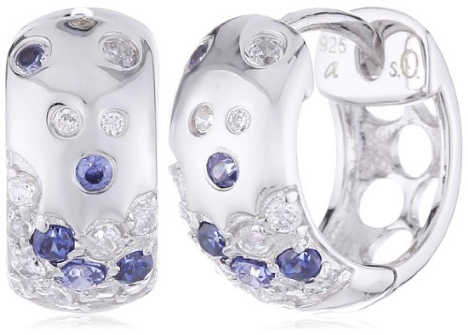 s.Oliver Damen-Ohrstecker 925 Sterling Silber 12 mm mehrfarbig 442695 s.Oliver Damen-Ohrstecker 925 Sterling Silber 12 mm mehrfarbig 442695