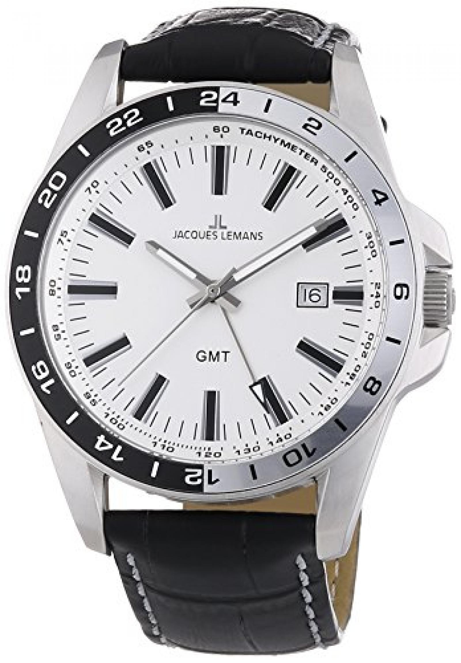 Jacques Lemans Herren-Armbanduhr XL Analog Quarz 1-1328B Jacques Lemans Herren-Armbanduhr XL Analog Quarz 1-1328B