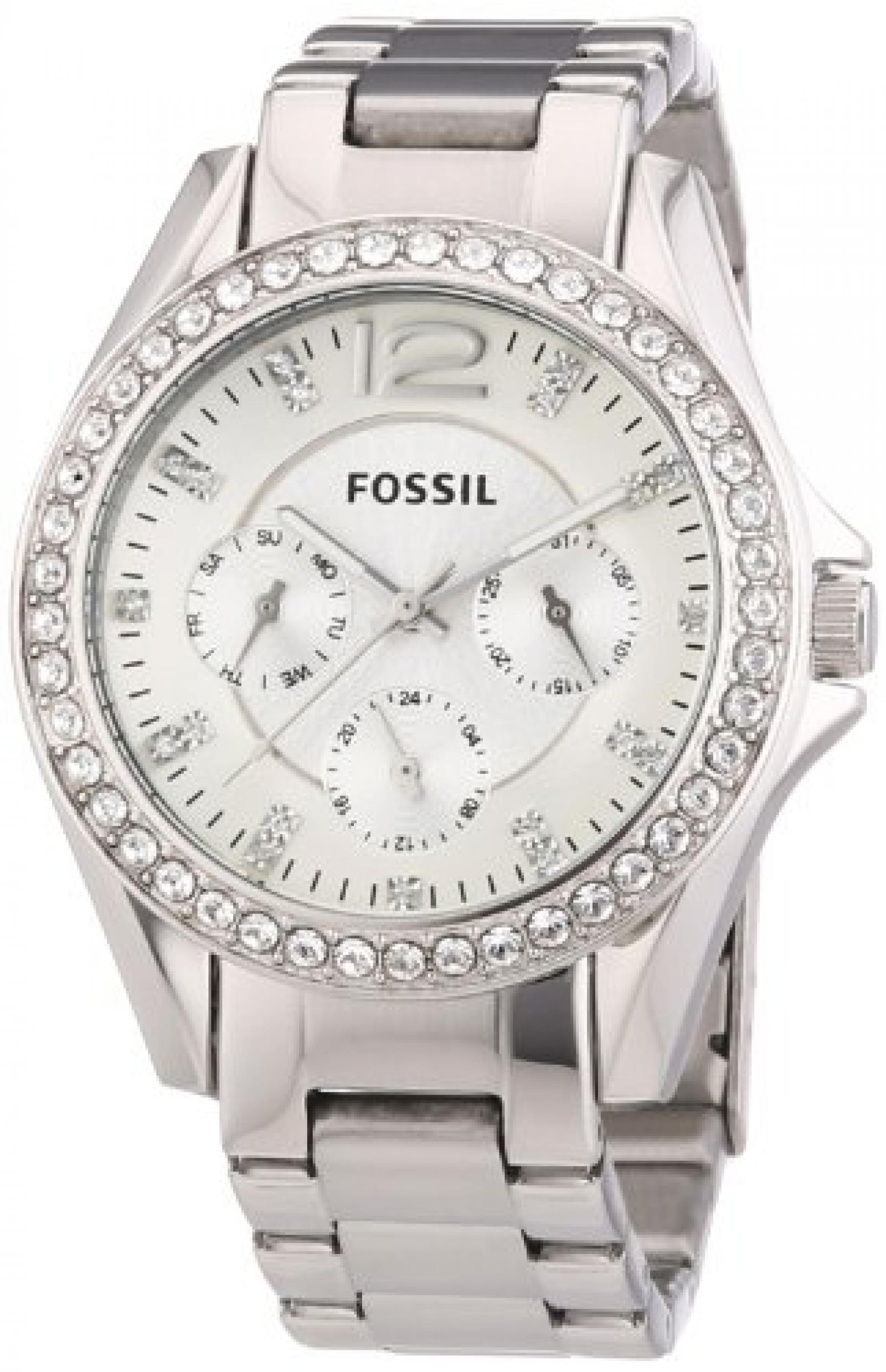 Fossil Damen-Armbanduhr Analog Quarz Edelstahl ES3202 Fossil Damen-Armbanduhr Analog Quarz Edelstahl ES3202