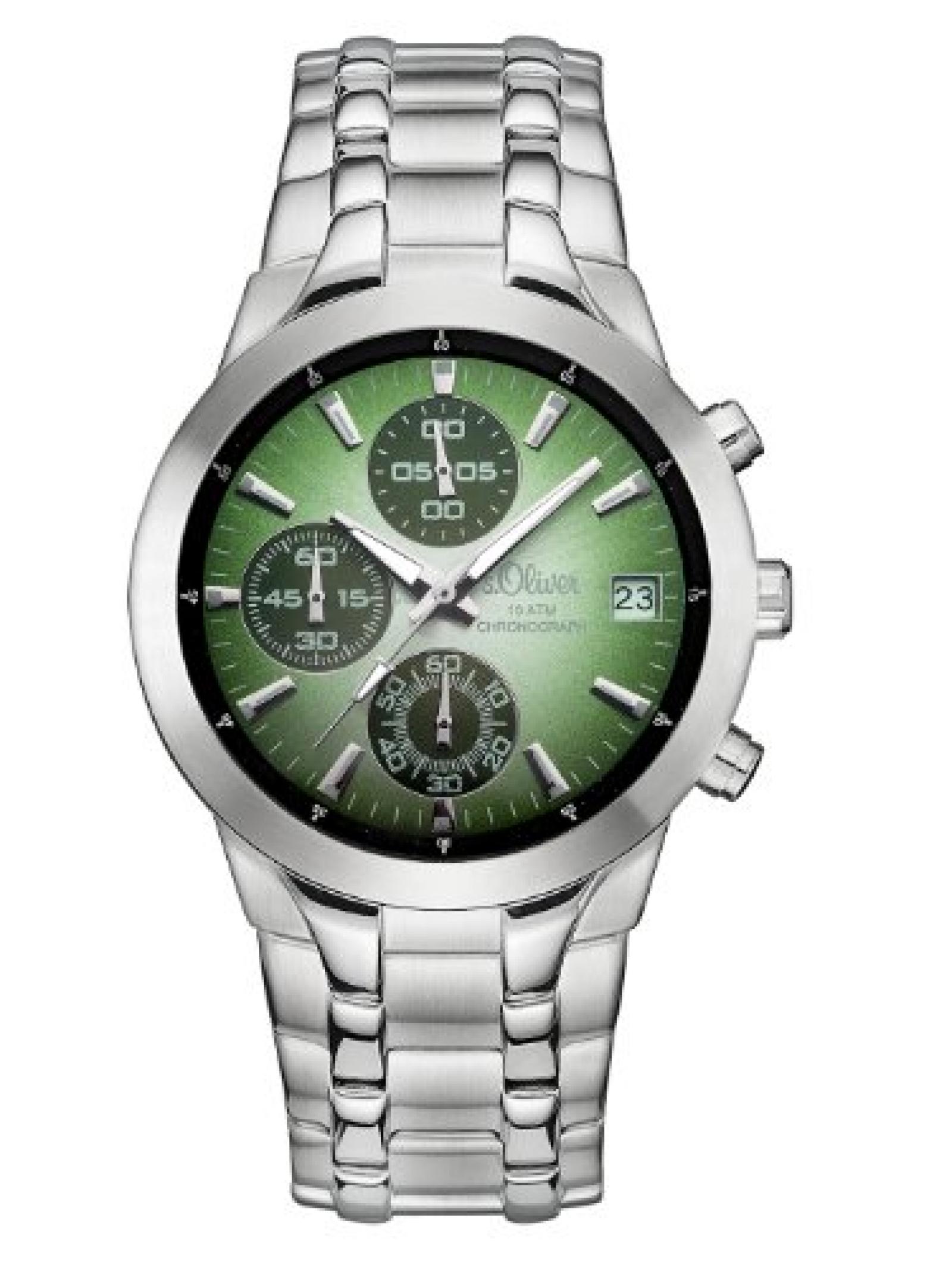 s.Oliver Herren-Armbanduhr XL Analog Quarz Edelstahl SO-2825-MC s.Oliver Herren-Armbanduhr XL Analog Quarz Edelstahl SO-2825-MC