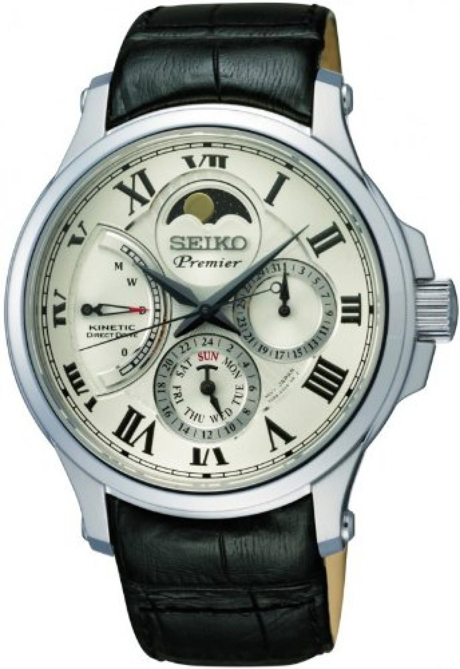 Seiko Herren-Multifunktionsuhr mit Mondphasenanzeige SRX007P1 Seiko Herren-Multifunktionsuhr mit Mondphasenanzeige SRX007P1