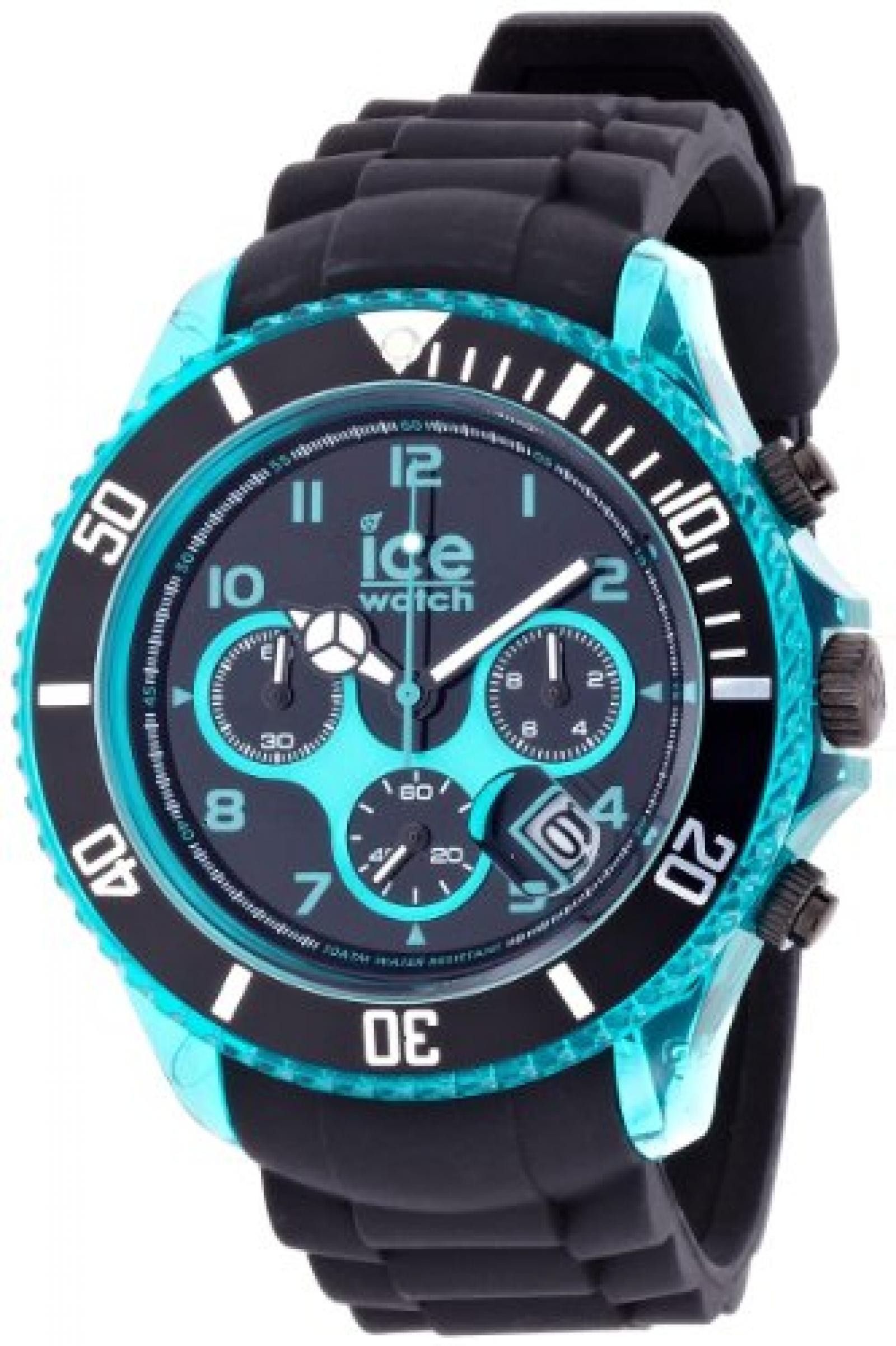 Ice-Watch Armbanduhr Ice-Chrono Big Big schwarz/türkis CH.KTE.BB.S.12 Ice-Watch Armbanduhr Ice-Chrono Big Big schwarz/türkis CH.KTE.BB.S.12