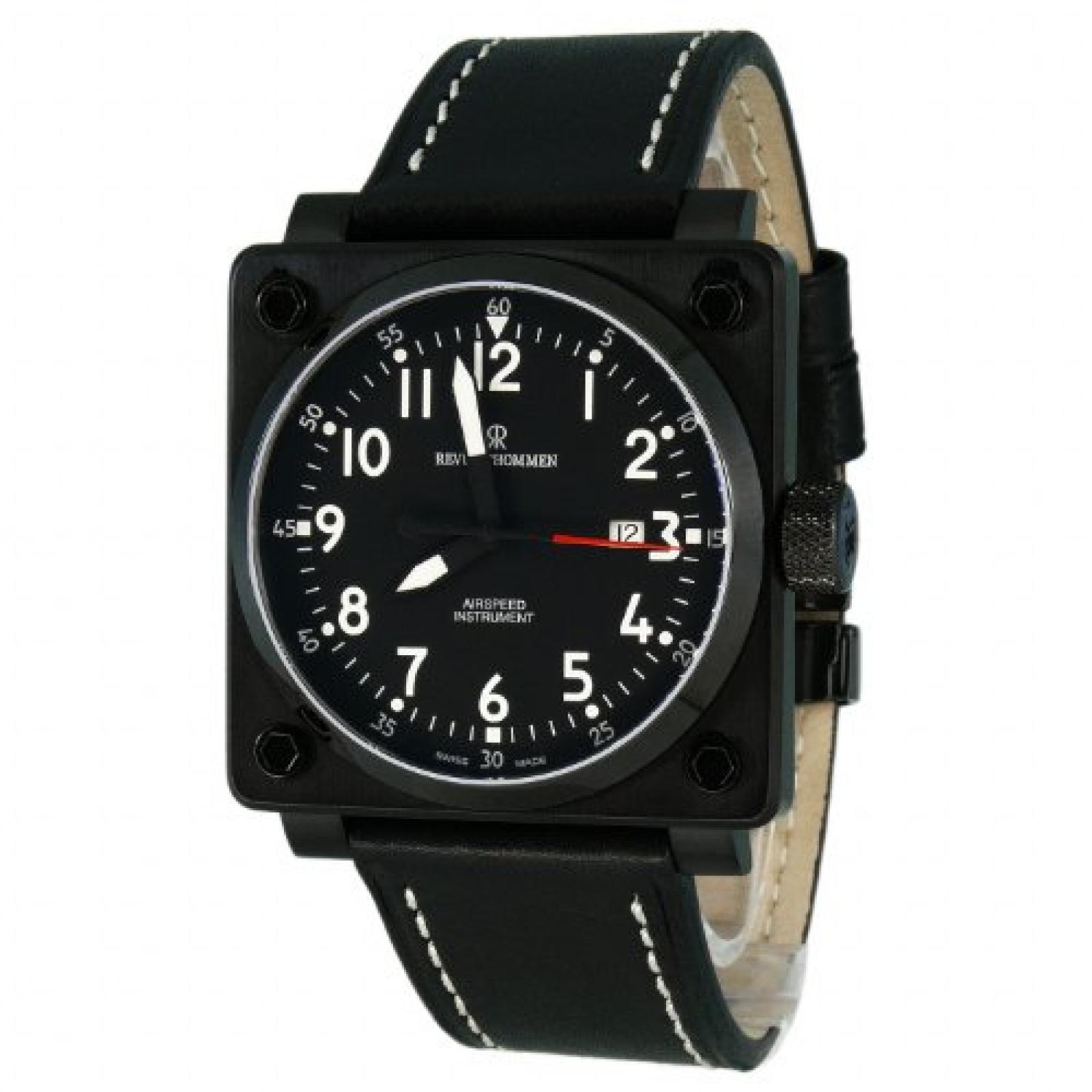 Revue Thommen Herren-Armbanduhr XL Analog Automatik Leder 16576.2577 Revue Thommen Herren-Armbanduhr XL Analog Automatik Leder 16576.2577