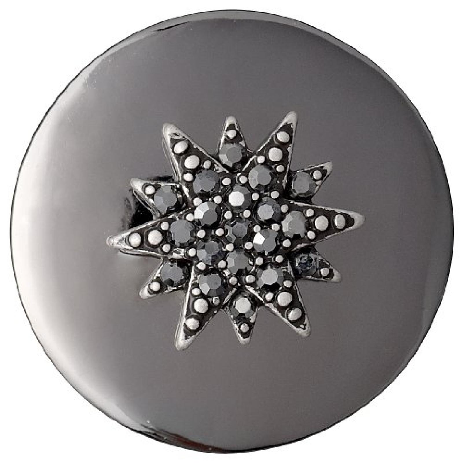 Pilgrim Jewelry Damen-Anhänger Messing Pilgrim Damen-Anhänger aus der Serie Coin hematite beschichtet,grau 3.0 cm 441333103 