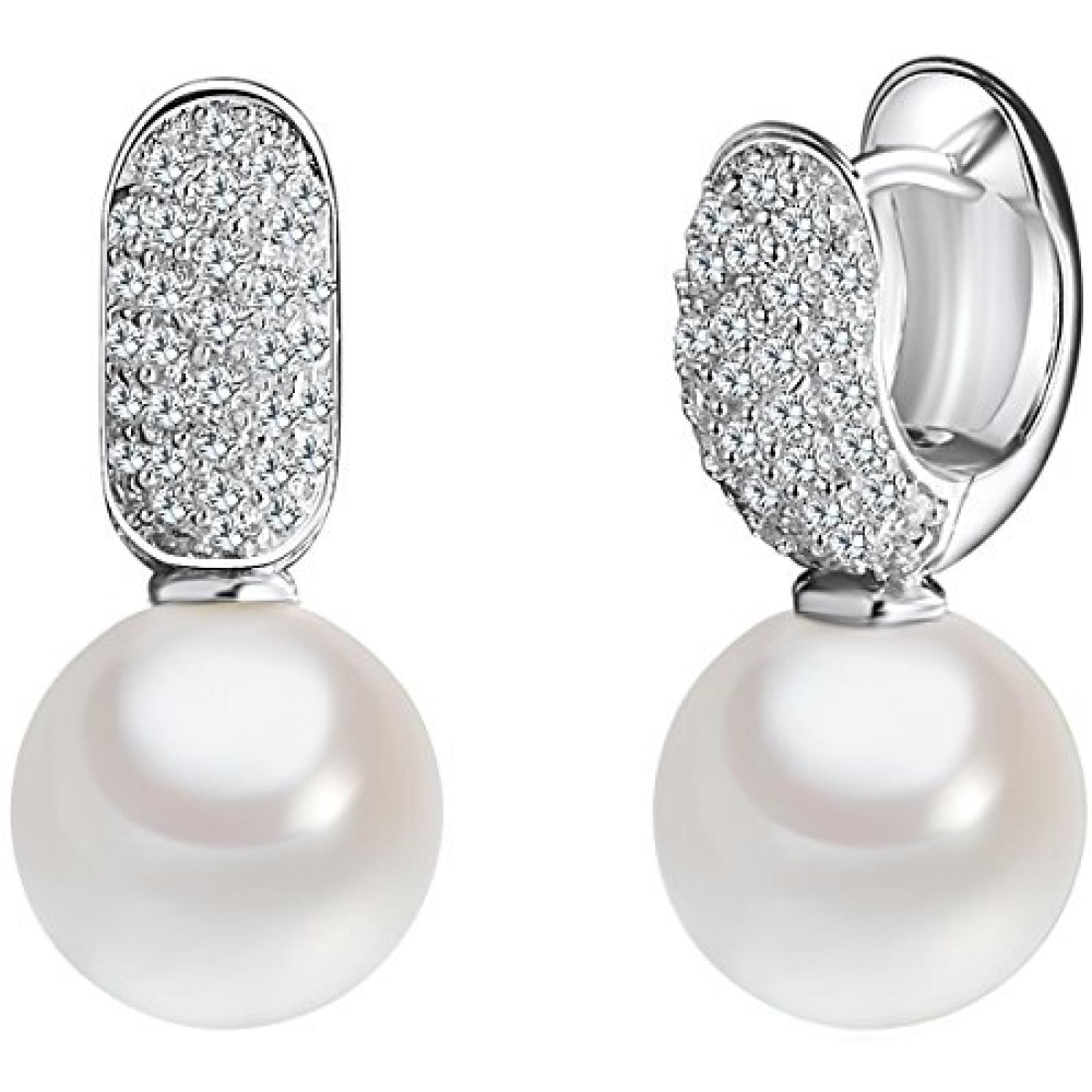 Rafaela Donata Damen-Ohrhänger Classic Collection 925 Sterling Silber Südsee-Muschelkernperlen weiß Zirkonia weiß 60800021 Rafaela Donata Damen-Ohrhänger Classic Collection 925 Sterling Silber Südsee-Muschelkernperlen weiß Zirkonia weiß 60800021