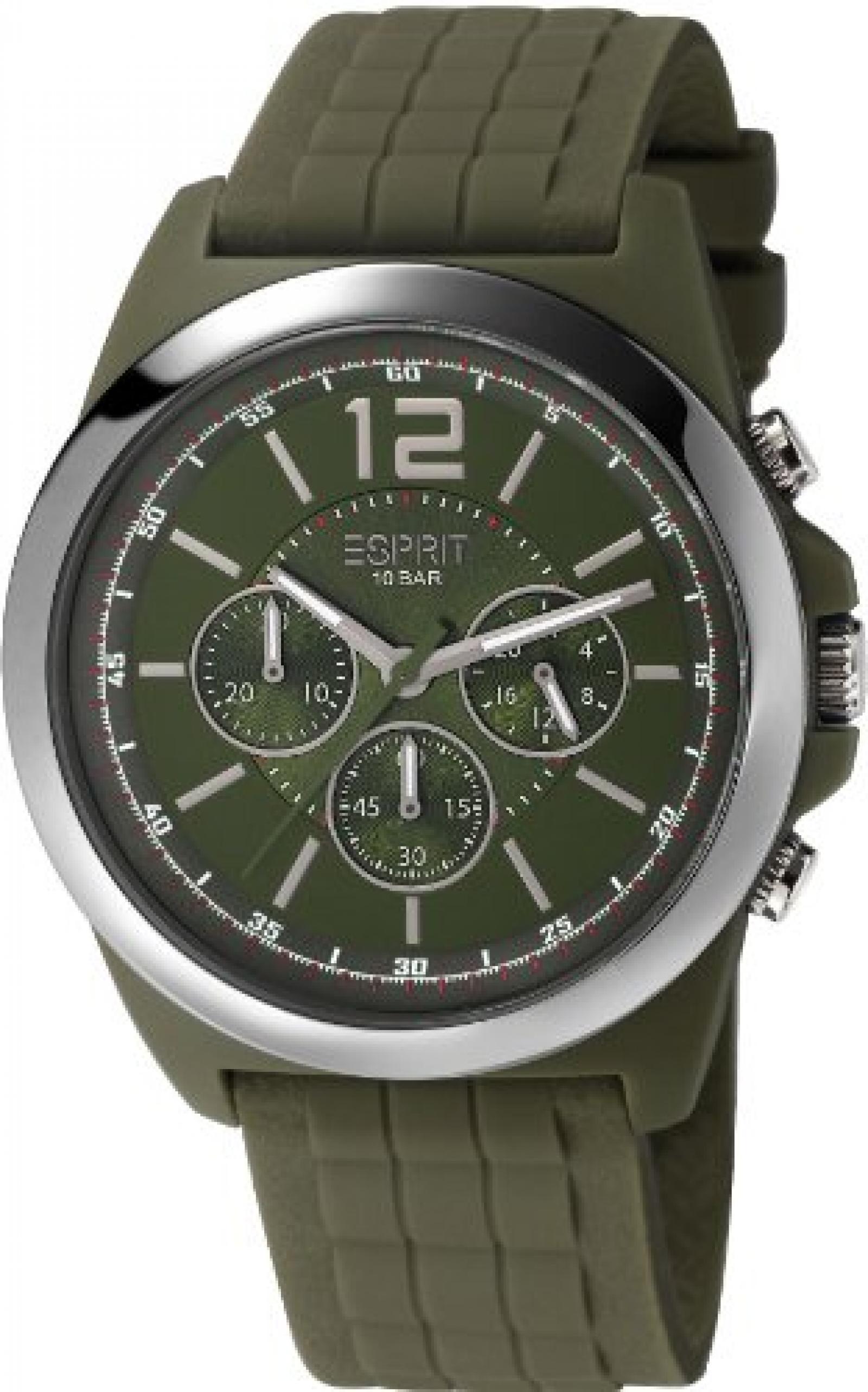 Esprit Herren-Armbanduhr XL Hayward Chronograph Quarz Kautschuk ES106401004 