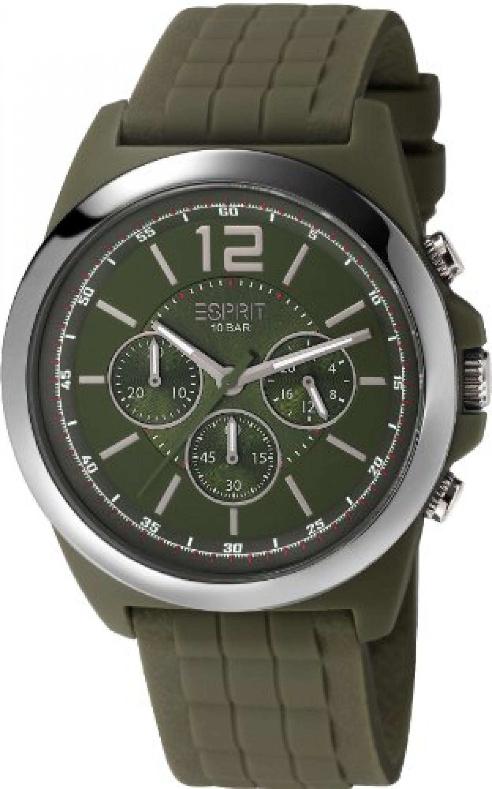 Esprit Herren-Armbanduhr XL Hayward Chronograph Quarz Kautschuk ES106401004 Esprit Herren-Armbanduhr XL Hayward Chronograph Quarz Kautschuk ES106401004