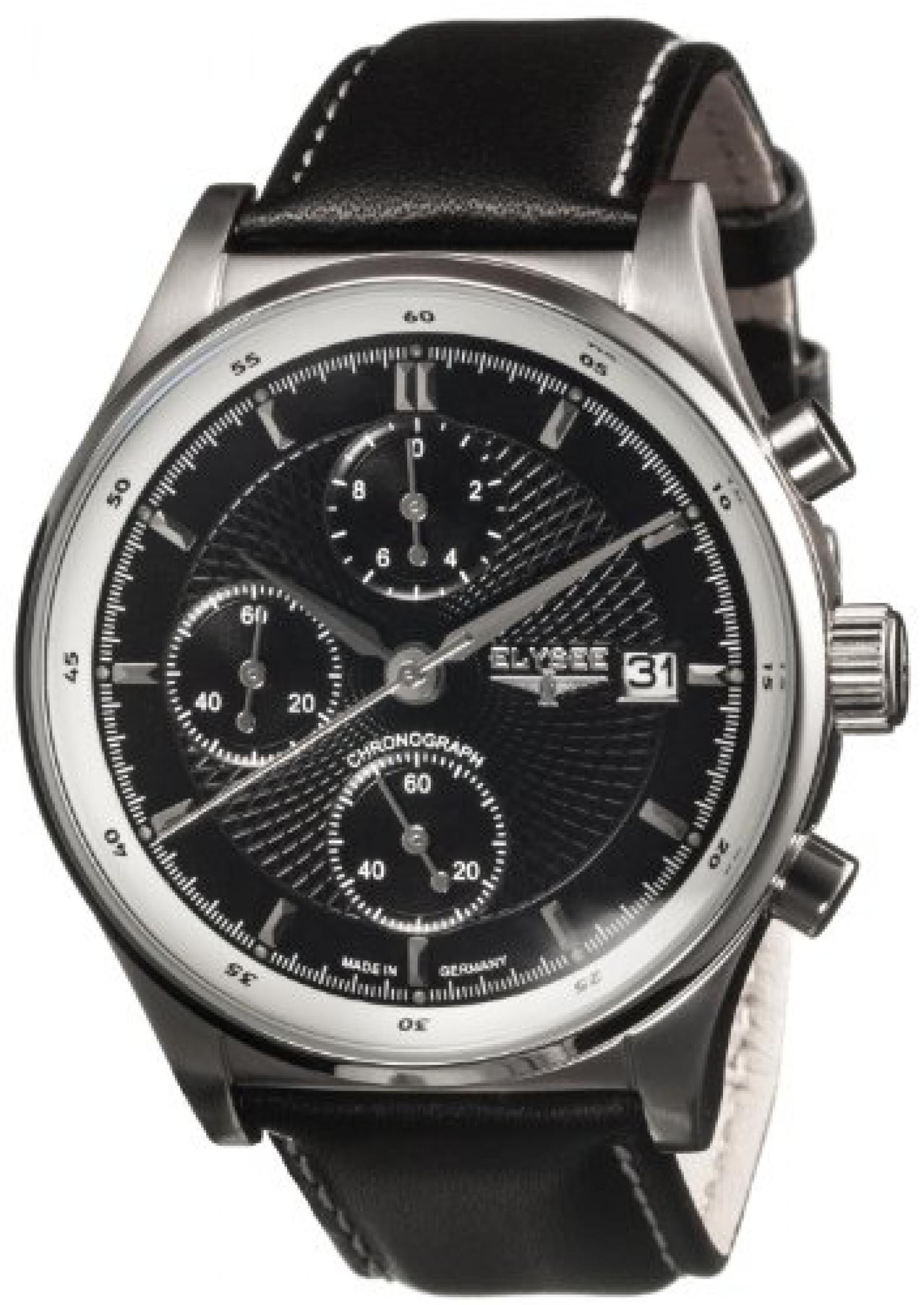 Elysee Herren-Armbanduhr XL ANTAEUS Analog Leder 80505 Elysee Herren-Armbanduhr XL ANTAEUS Analog Leder 80505