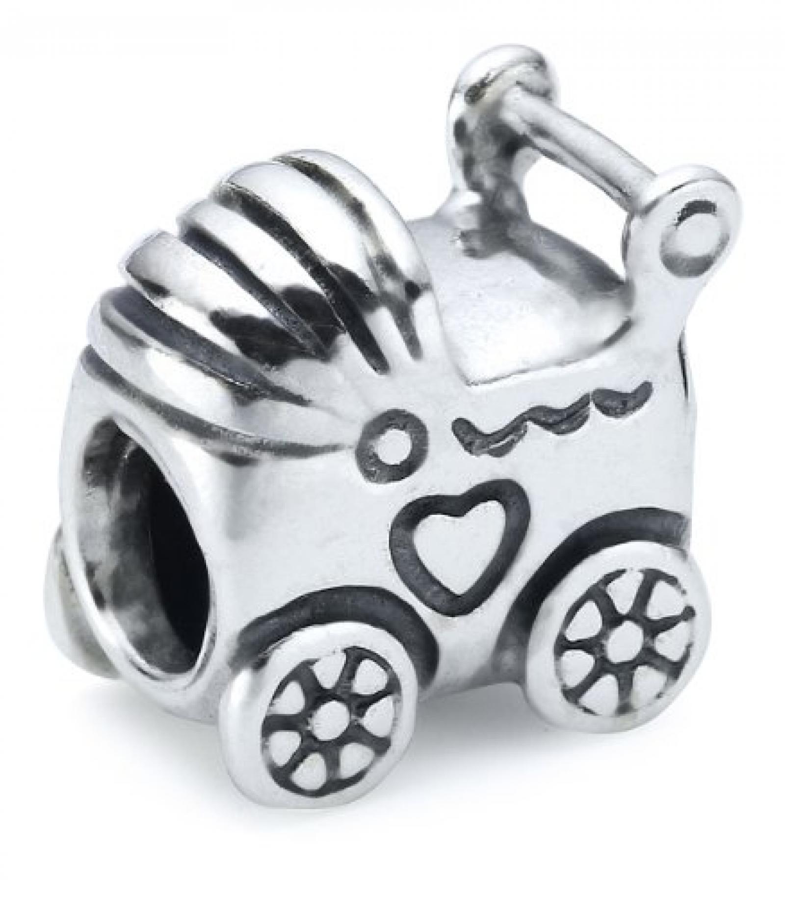 Pandora Damen-Bead  Sterling-Silber 925 Kinderwagen KASI 79346 