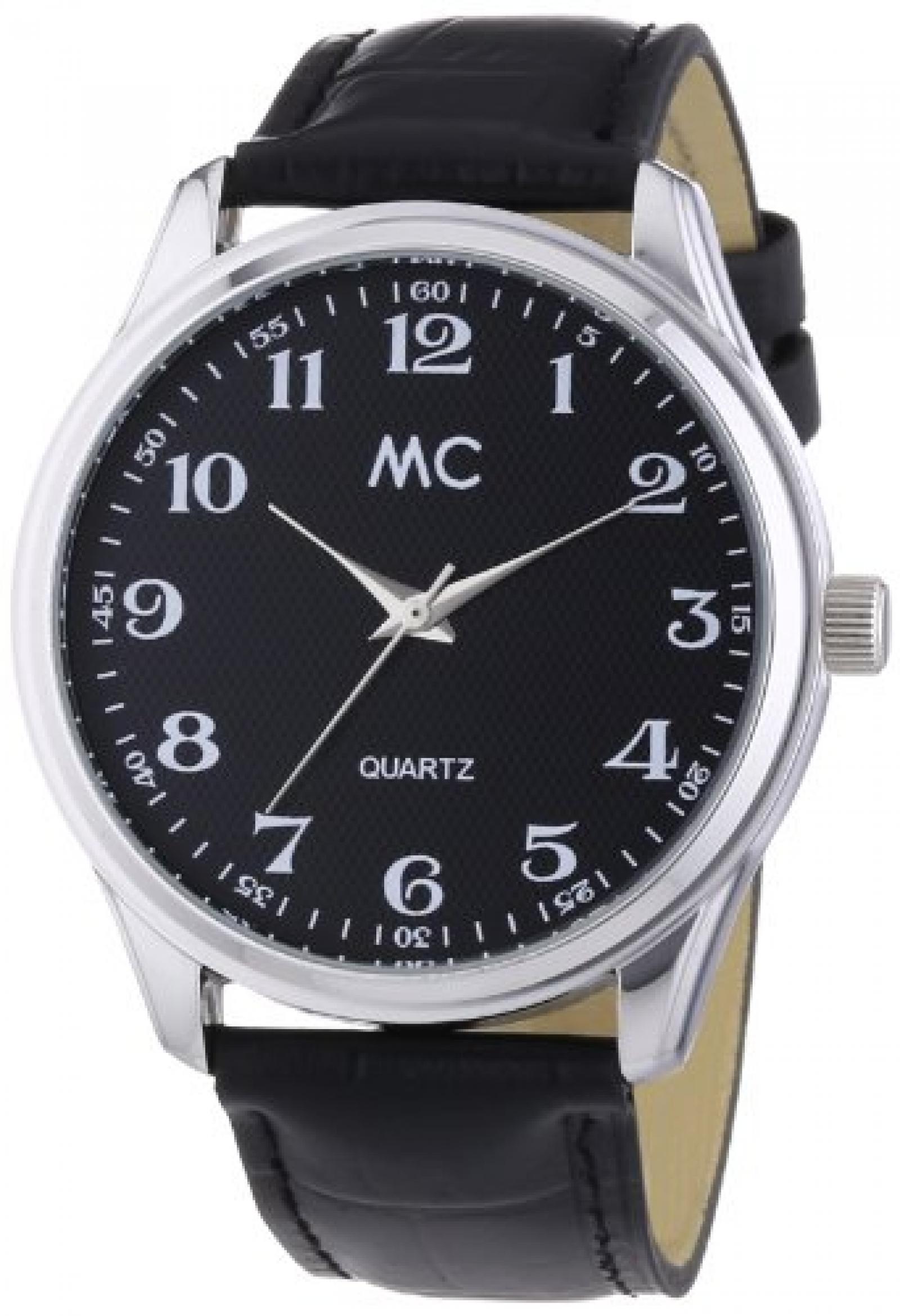 MC Timetrend Herren-Armbanduhr Analog Quarz Leder 27657 