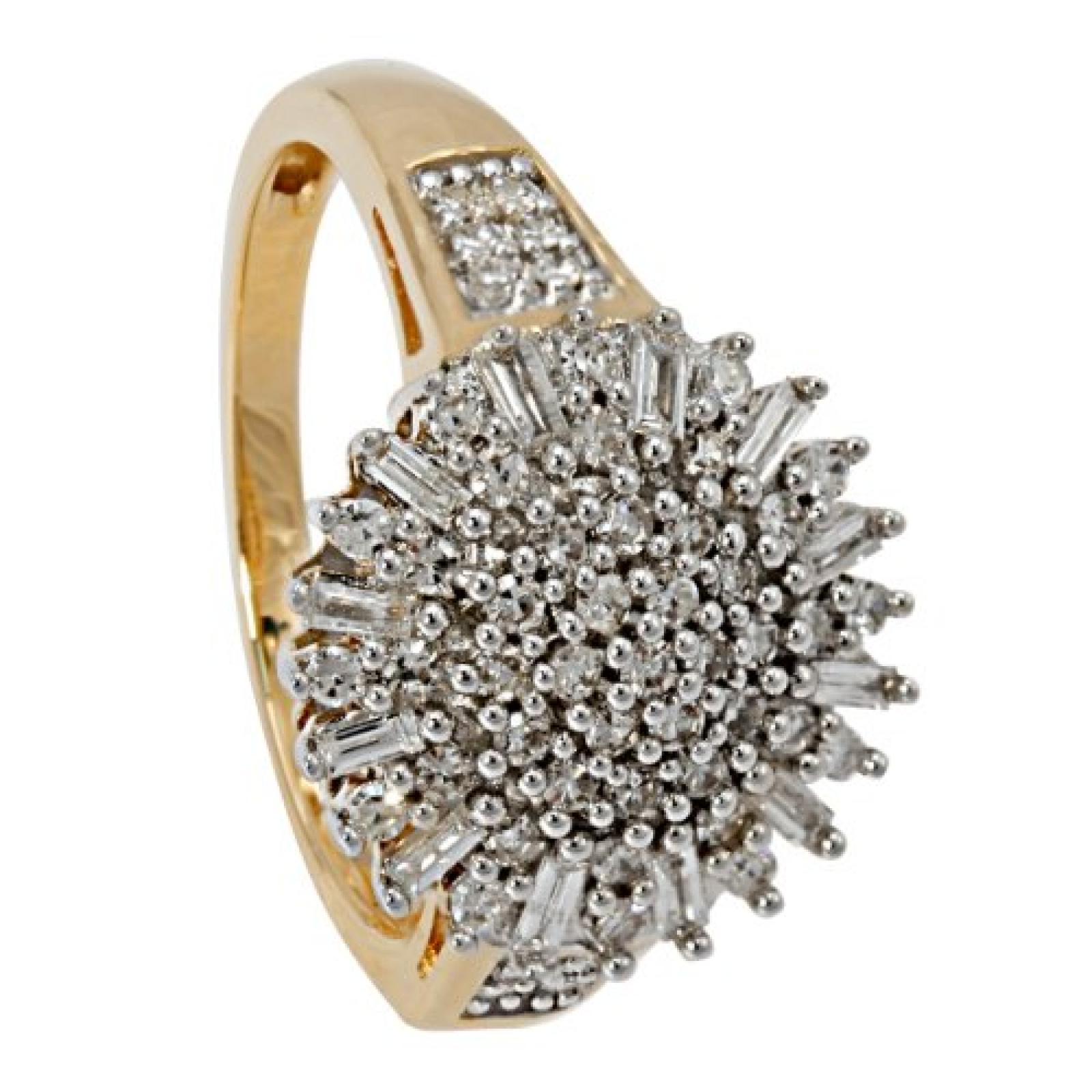 Bella Donna Damen-Ring 585 Gelbgold 67 Diamanten 