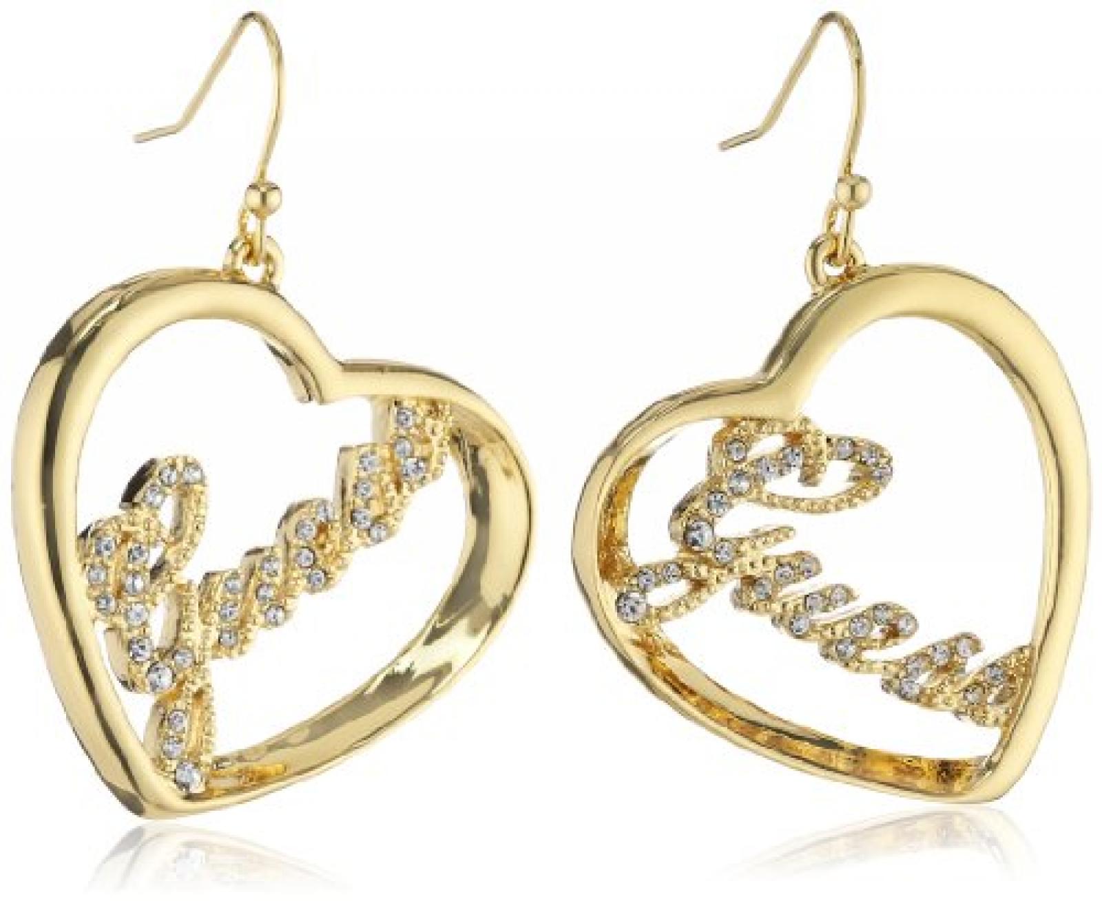 Guess Damen-Ohrh&auml;nger Metall mit Herz UBE21202 