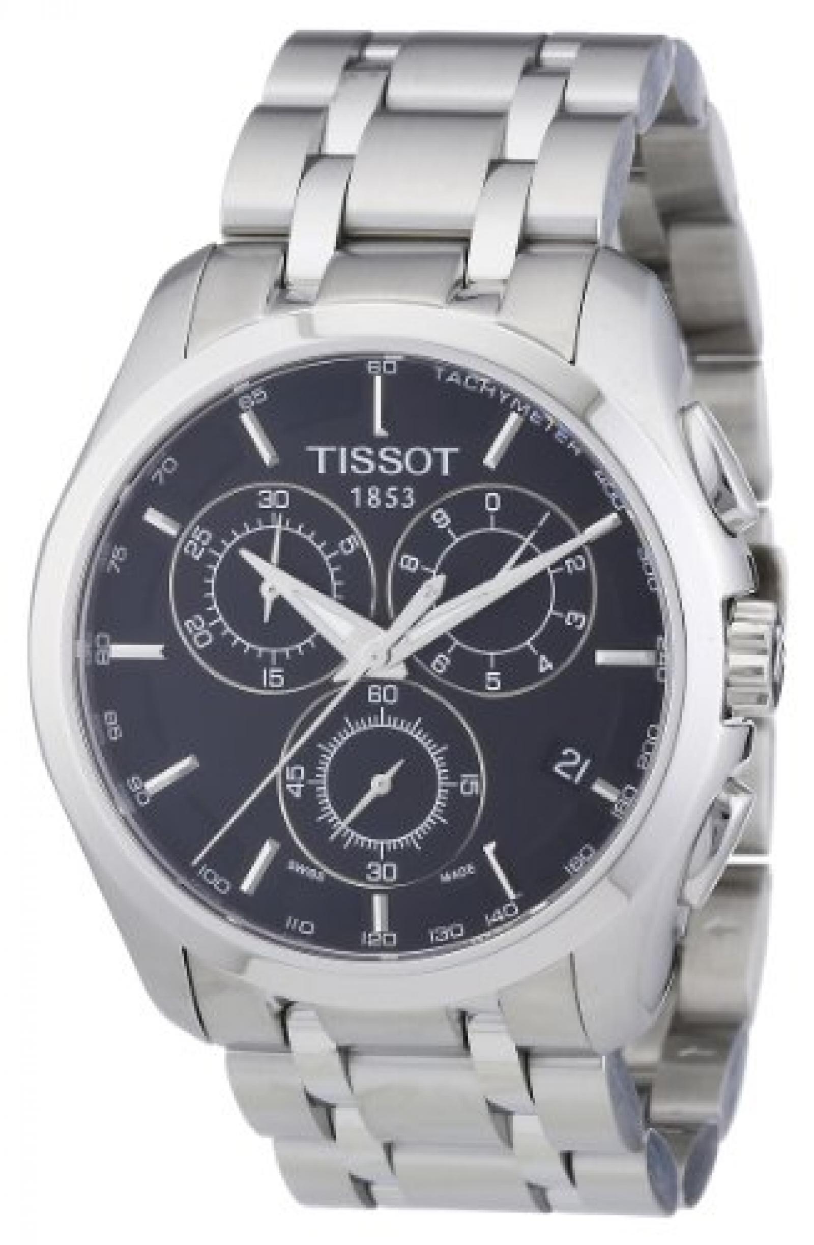 Tissot Herren-Armbanduhr Couturier Leder Chrono T0356171105100 Tissot Herren-Armbanduhr Couturier Leder Chrono T0356171105100
