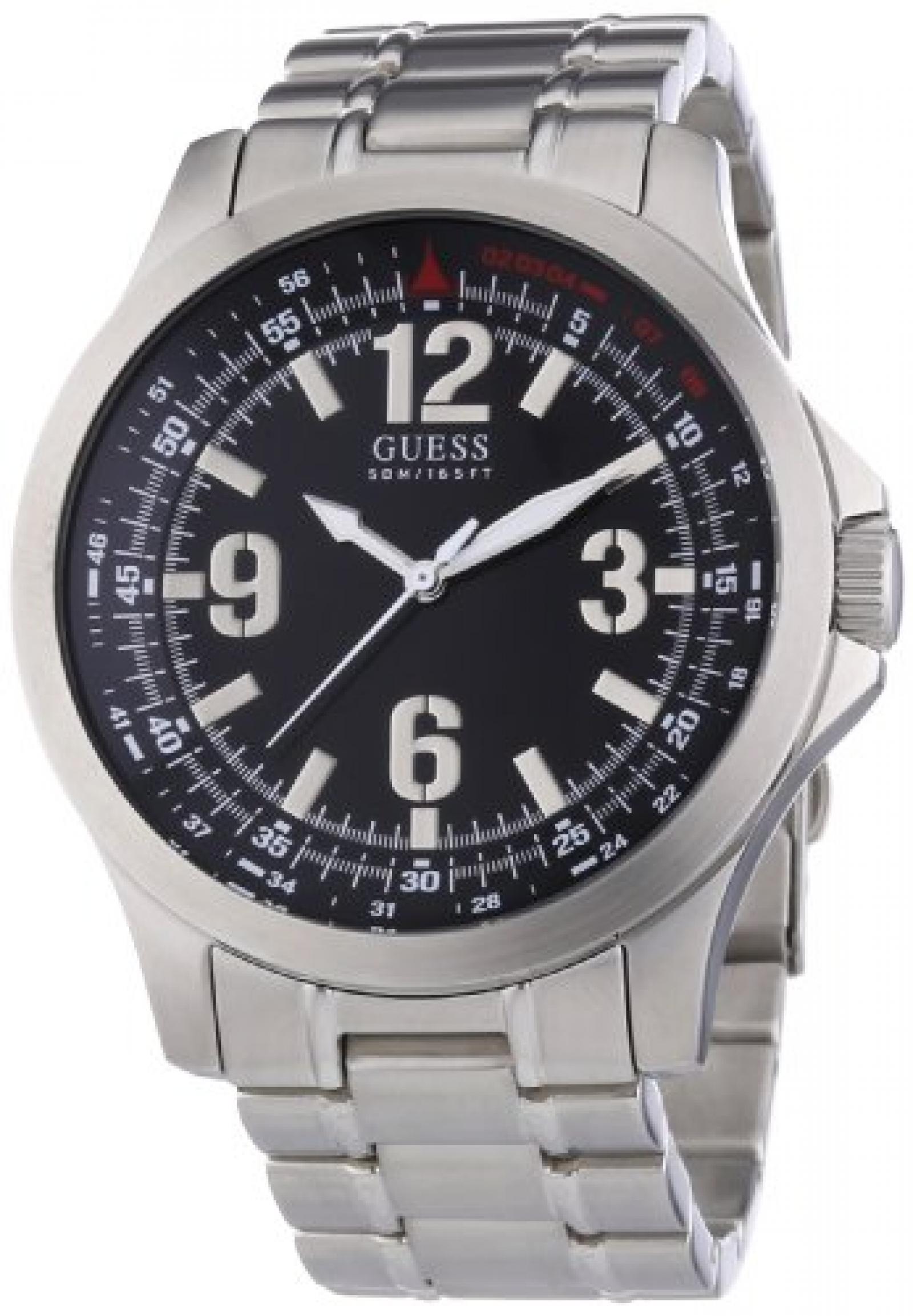 Guess Herren-Armbanduhr XL Analog Edelstahl W85106G1 