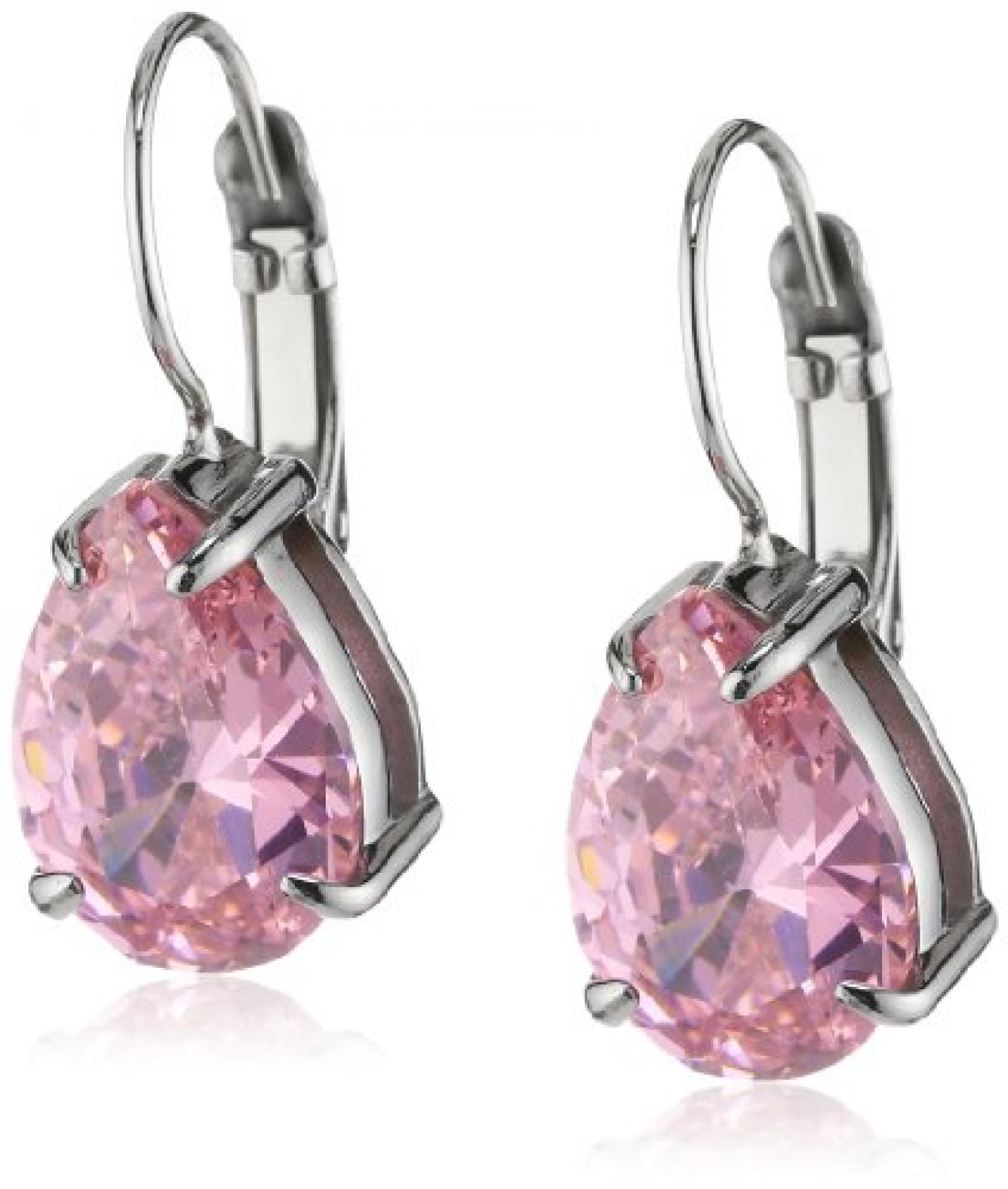 Dyrberg/Kern Damen-Ohrhänger Edelstahl Kristall pink 335330 