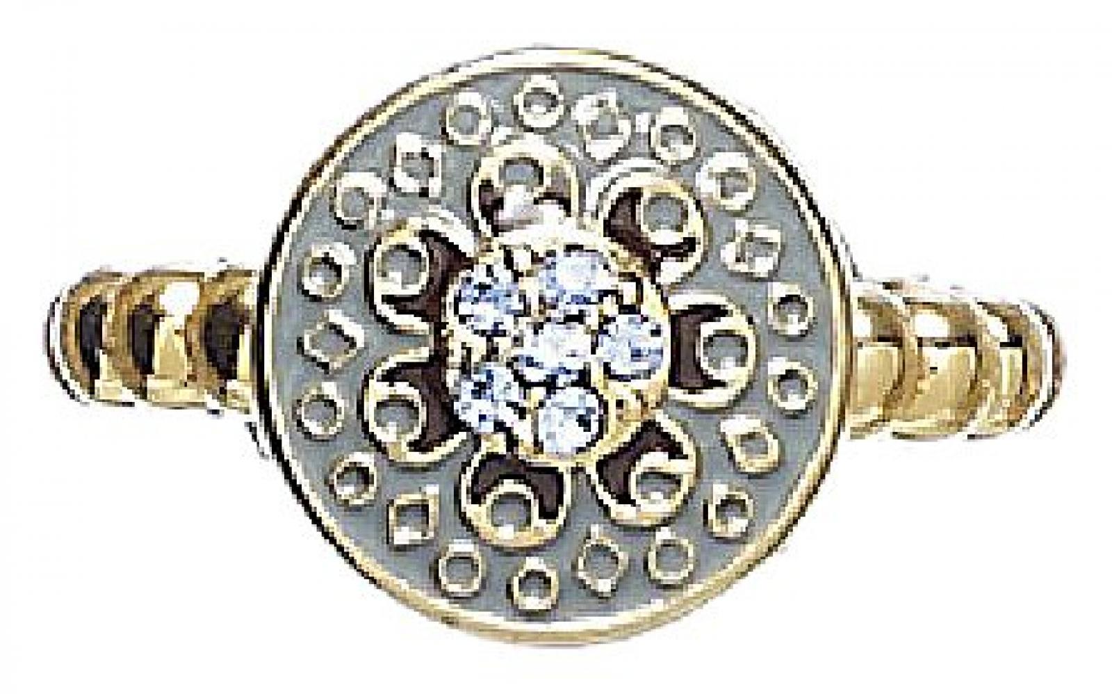 Pilgrim Damen-Ring vergoldet blau 603-204 gr&ouml;&szlig;enverstellbar 