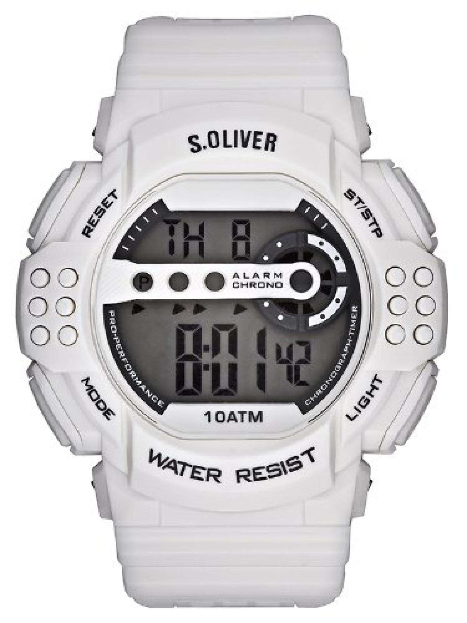 s.Oliver Quarzuhr XL Analog Plastik Kunststoff 48 mm s.Oliver Quarzuhr XL Analog Plastik Kunststoff 48 mm