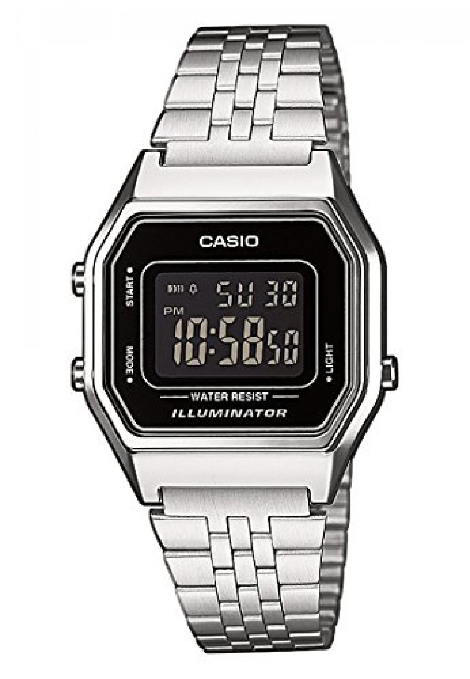 Casio Damen-Armbanduhr CASIO COLLECTION RETRO Analog Quarz (One Size, schwarz) 