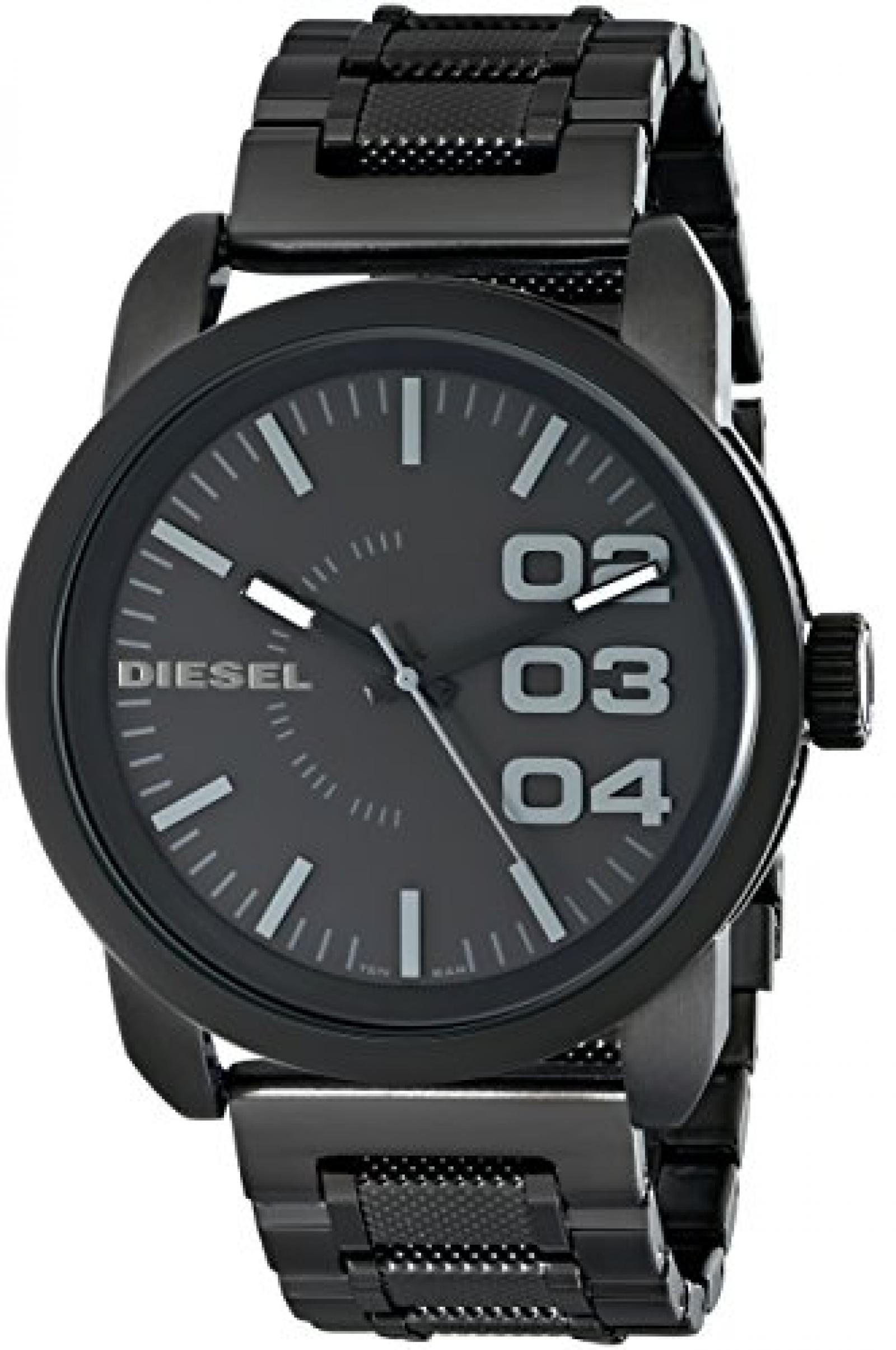 Diesel Herren-Armbanduhr XL Franchise-46 Analog Quarz Edelstahl beschichtet DZ1371 