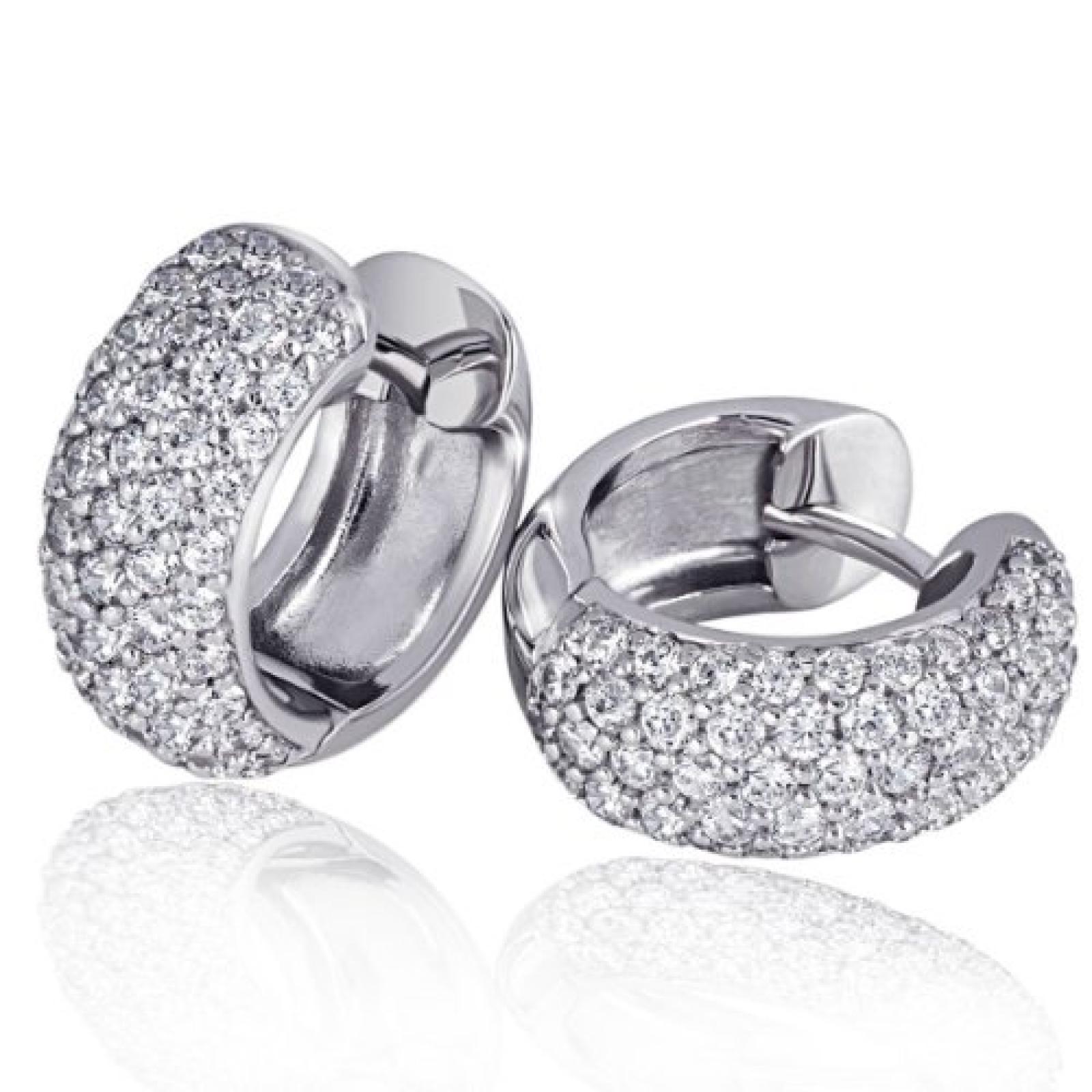 goldmaid Damen-Creolen PremiumShine 925 Sterling Silber 108 Zirkonia Pa O731S goldmaid Damen-Creolen PremiumShine 925 Sterling Silber 108 Zirkonia Pa O731S