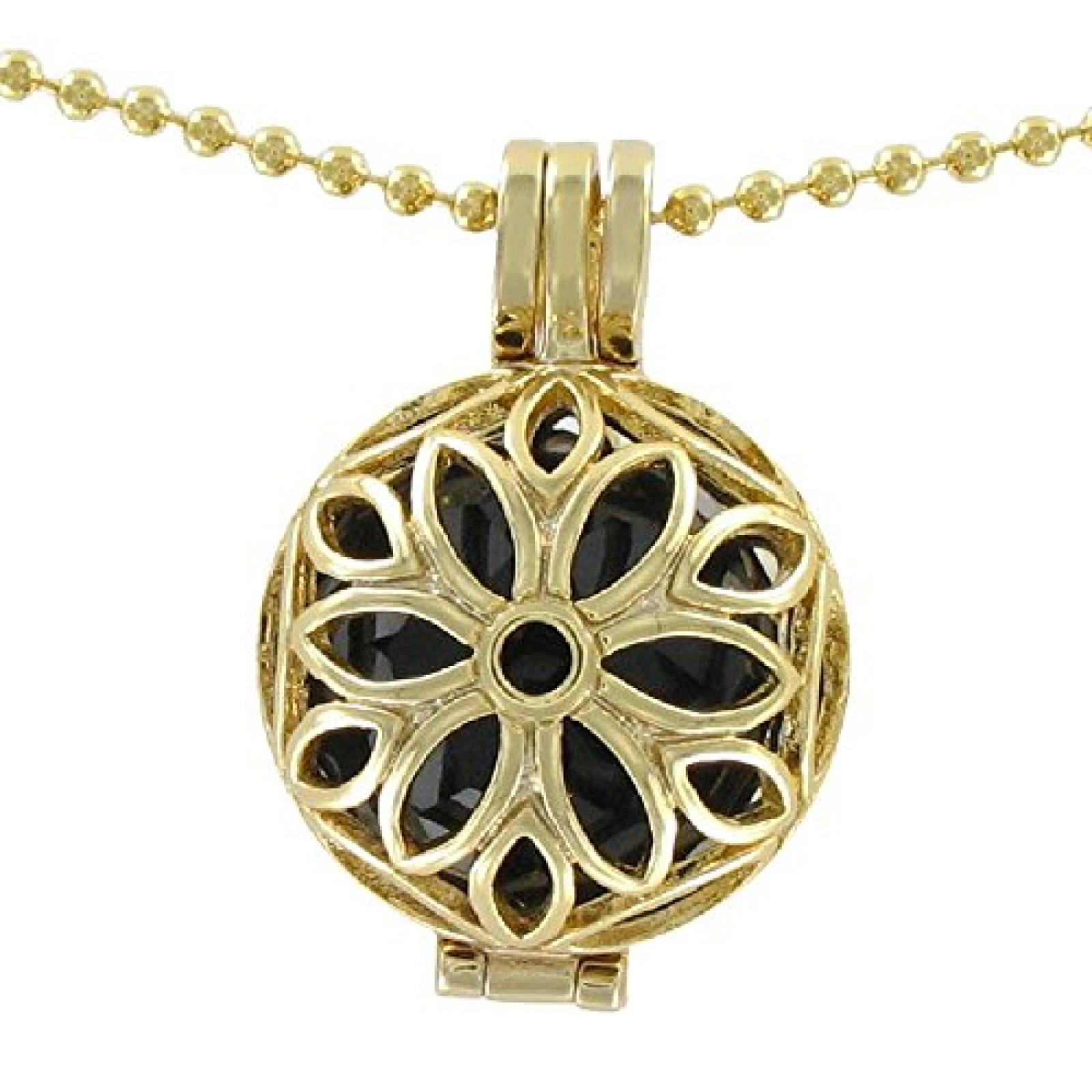 Eligo Jewellery 12mm Kugel + Vergoldet Anh&auml;nger + Halskette (70cm oder 90cm) Set #2 