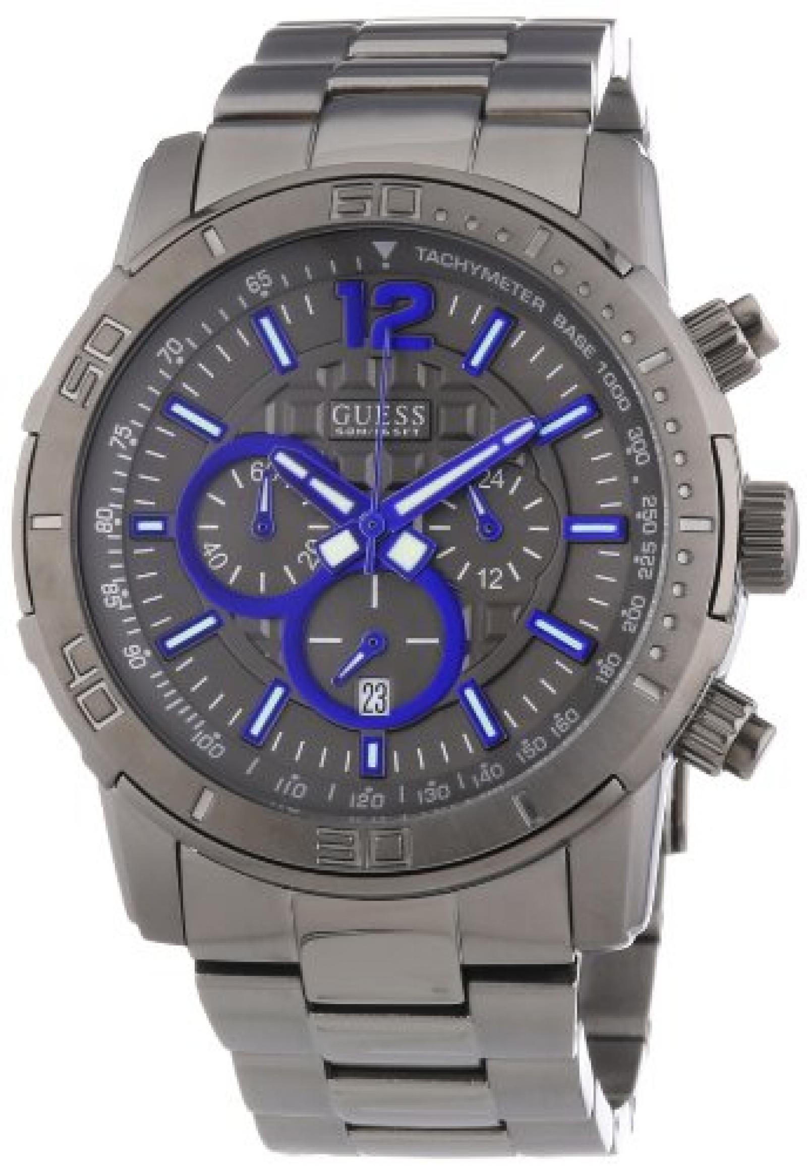 Guess Herren-Armbanduhr XL BRICKHOUSE Analog Quarz Edelstahl W22521G1 Guess Herren-Armbanduhr XL BRICKHOUSE Analog Quarz Edelstahl W22521G1