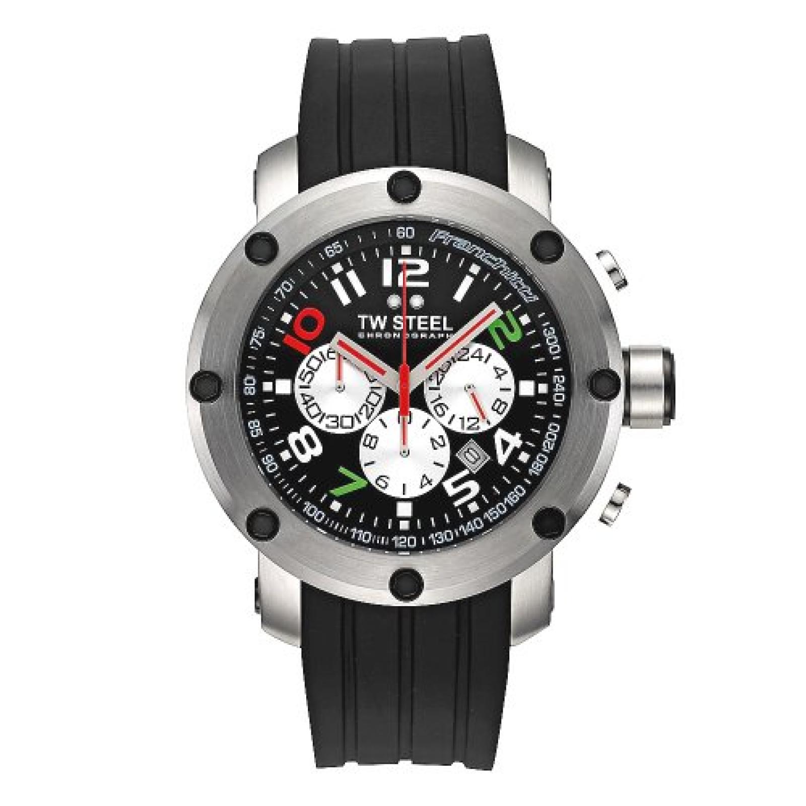 TW Steel Sonder-Edition Herren-Armbanduhr XL Grandeur Tech Chronograph Silikon TW-608 TW Steel Sonder-Edition Herren-Armbanduhr XL Grandeur Tech Chronograph Silikon TW-608