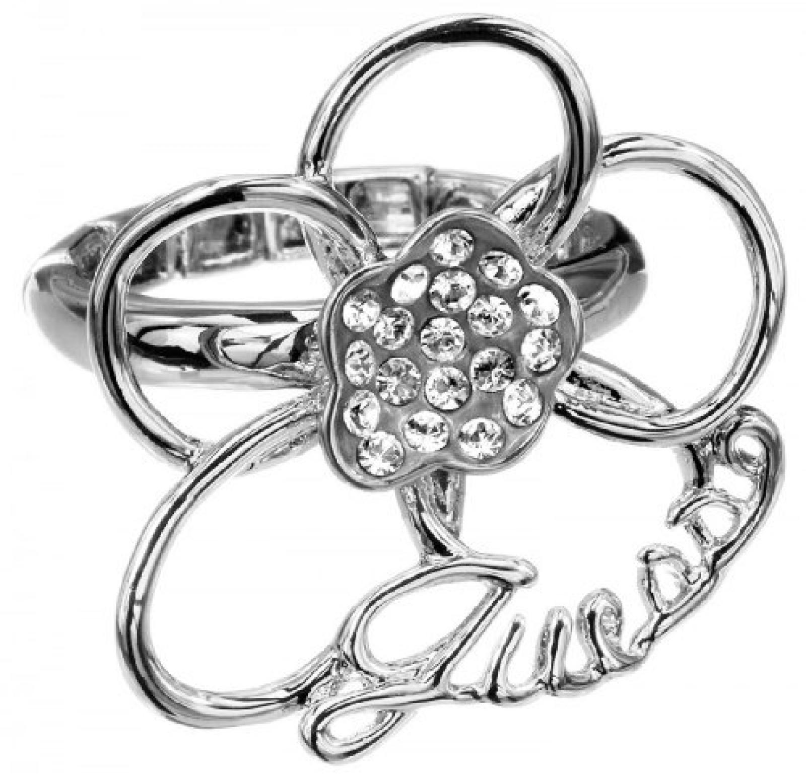 GUESS Damen-Ring Edelstahl rhodiniert Kristall Zirkonia weiß Gr.54 (17.2) UBR31112-S 