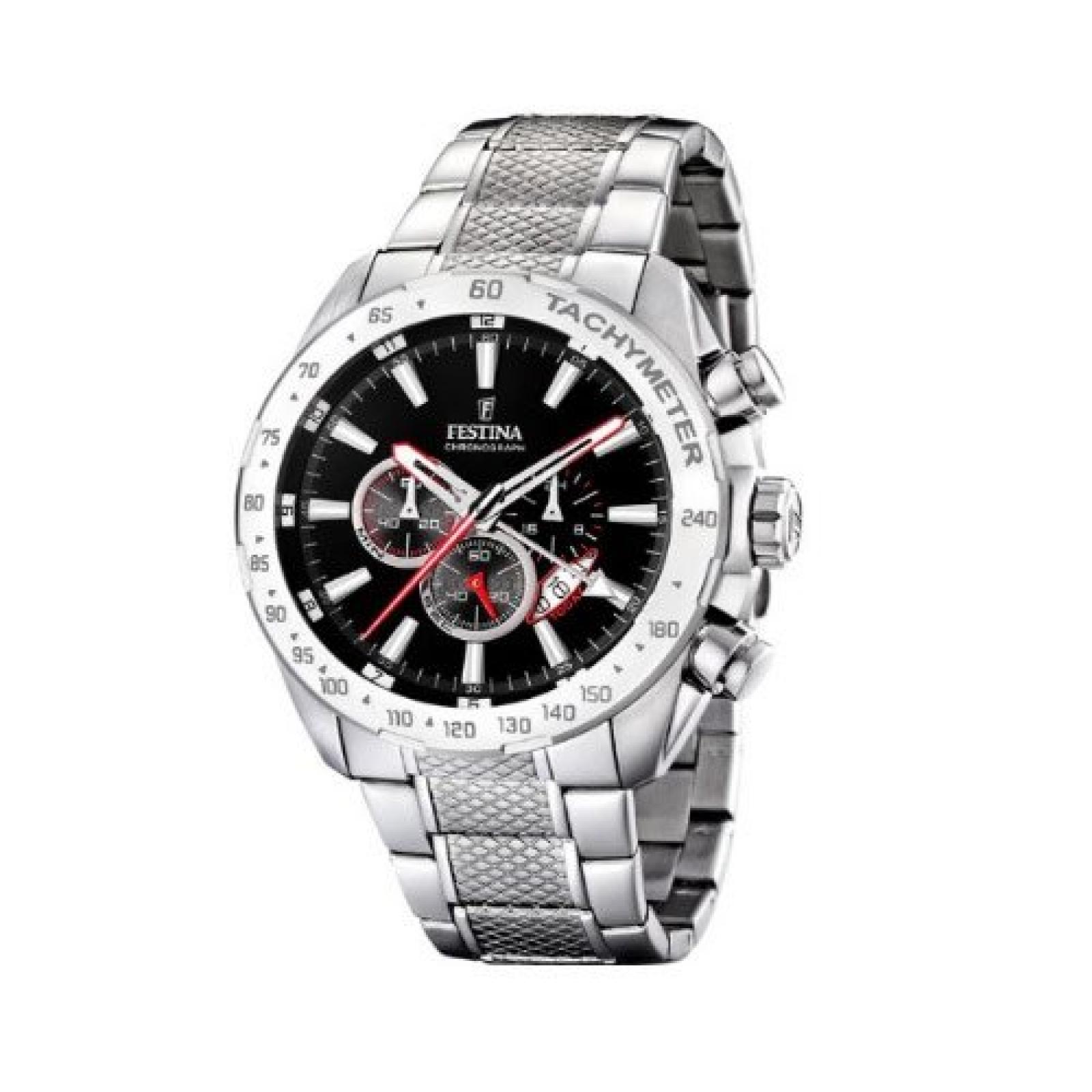 Festina Herren-Armbanduhr XL Analog Edelstahl F16488/5 Festina Herren-Armbanduhr XL Analog Edelstahl F16488/5