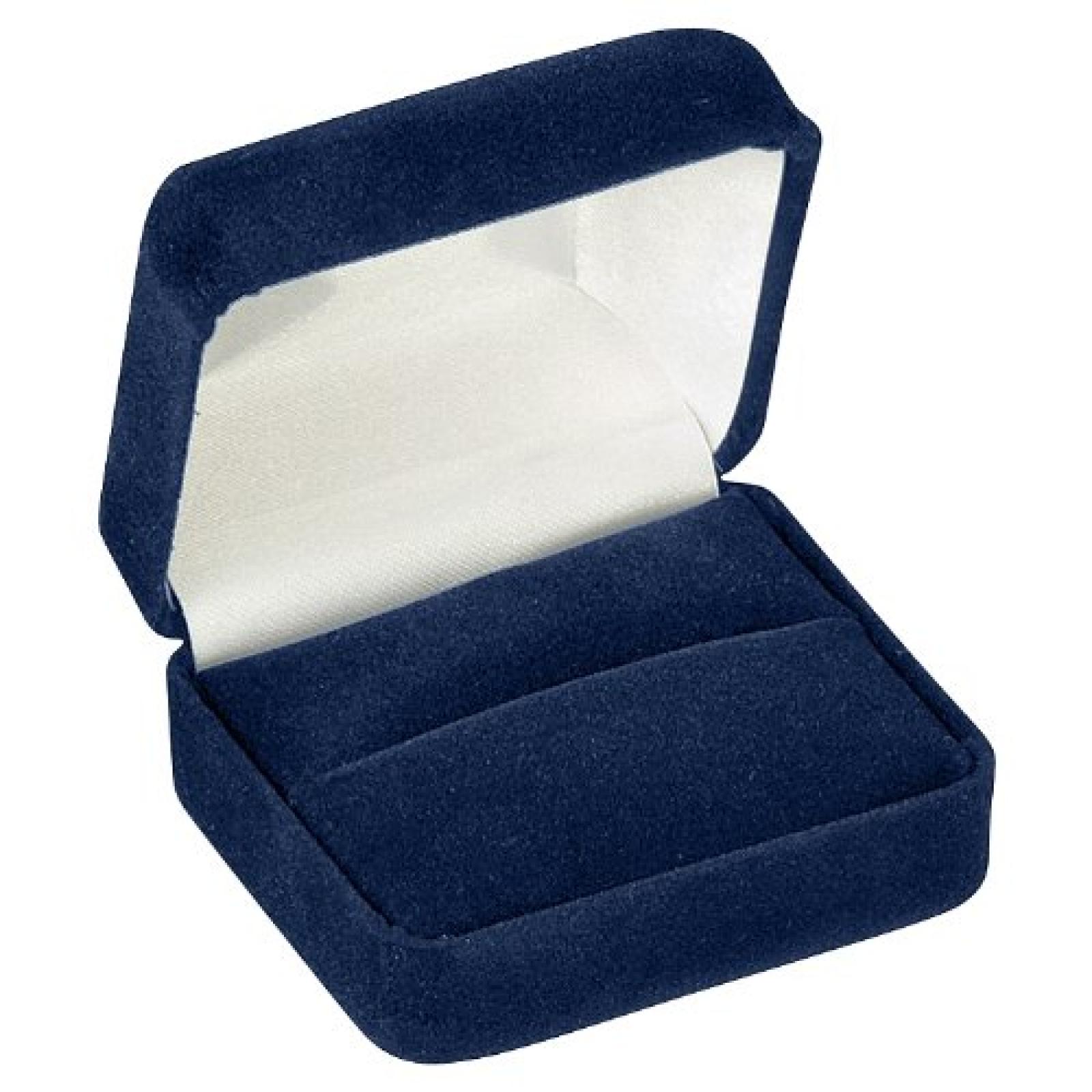 DOUBLE RING BOX - BLUE-DOUBLE RING-WITH SLEEVE DOUBLE RING BOX - BLUE-DOUBLE RING-WITH SLEEVE