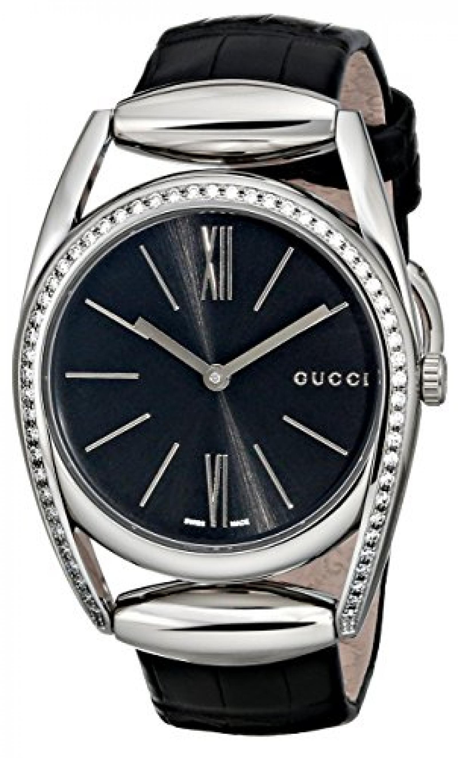 Gucci Damen-Armbanduhr XS HORSEBIT Analog Quarz Leder YA139403 Gucci Damen-Armbanduhr XS HORSEBIT Analog Quarz Leder YA139403