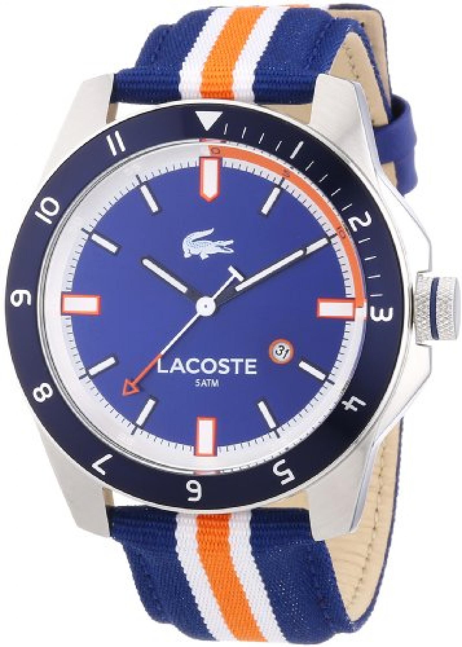 Lacoste Herren-Armbanduhr XL Analog Quarz Textil 2010700 Lacoste Herren-Armbanduhr XL Analog Quarz Textil 2010700