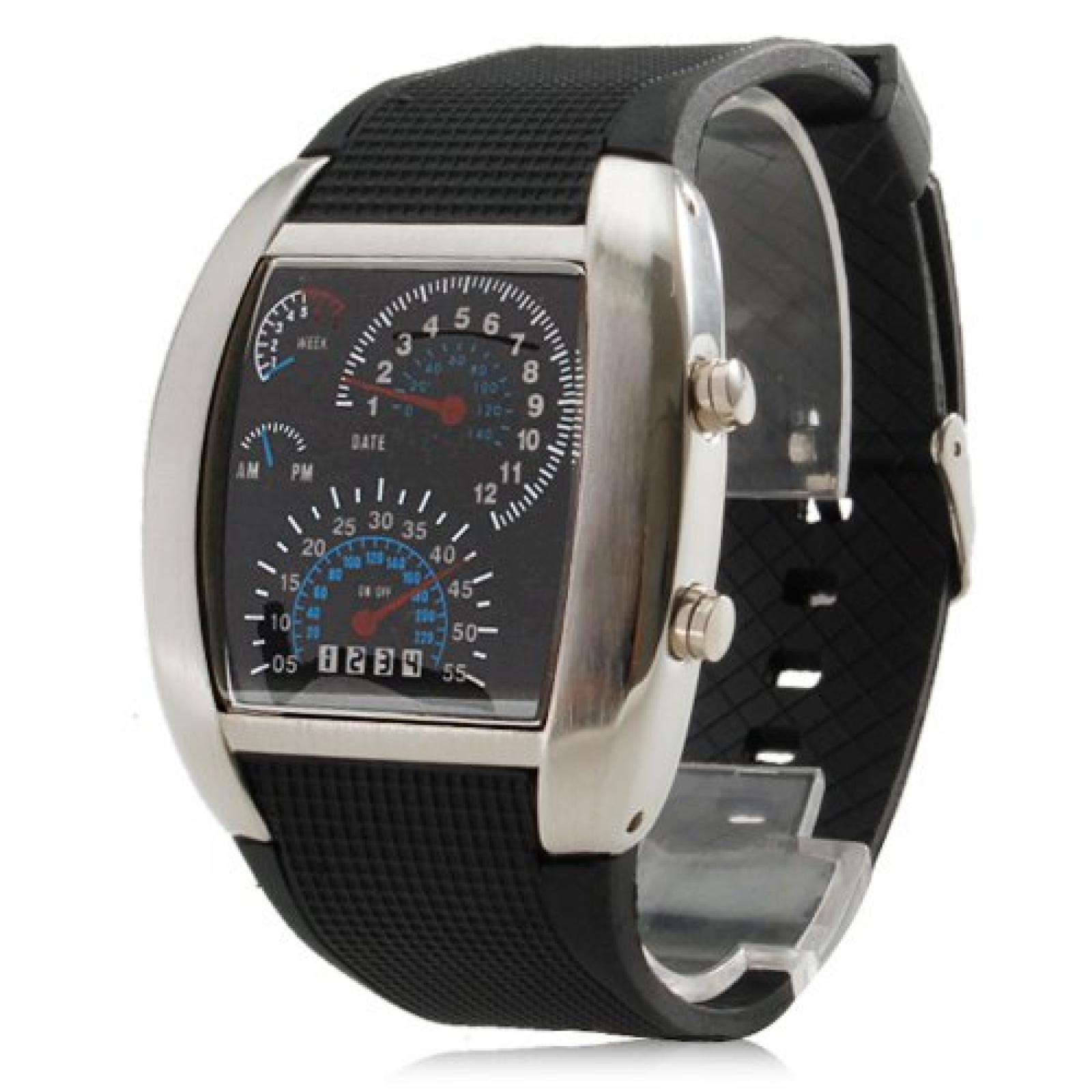 SILIKON DOT MATRIX LED WATCH HERREN UHR DAMEN UHR BINÄRE UHR SZ-DESIGN SILIKON DOT MATRIX LED WATCH HERREN UHR DAMEN UHR BINÄRE UHR SZ-DESIGN