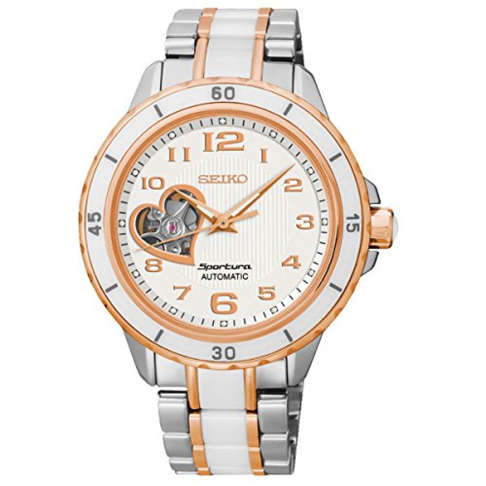 Seiko Damen-Armbanduhr Analog Automatik Edelstahl beschichtet SSA884J1 Seiko Damen-Armbanduhr Analog Automatik Edelstahl beschichtet SSA884J1